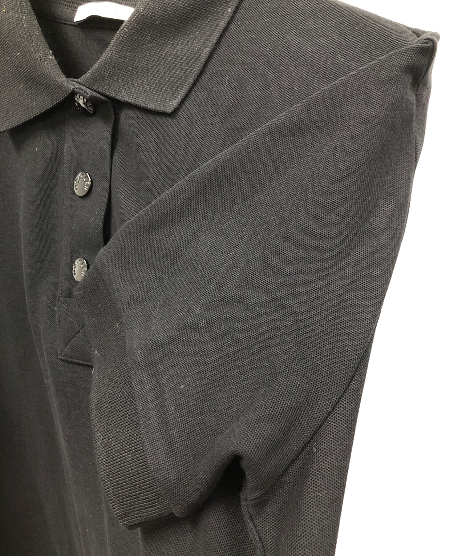 中古・古着通販】MONCLER (モンクレール) ポロシャツ ブラック サイズ