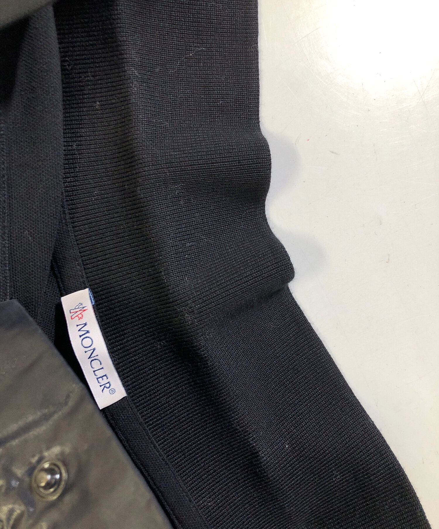 中古・古着通販】MONCLER (モンクレール) ポロシャツ ブラック サイズ