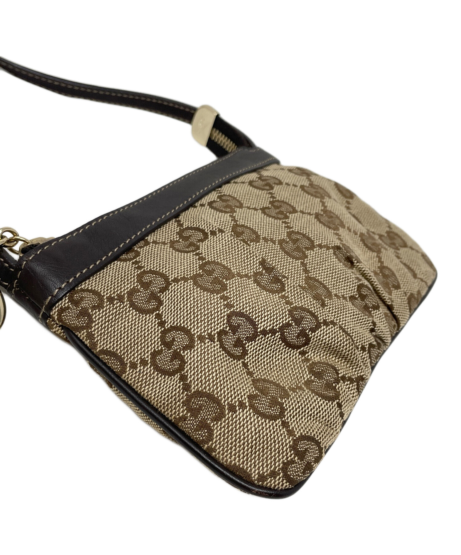 中古・古着通販】GUCCI (グッチ) ショルダーポシェット GG ベージュ 