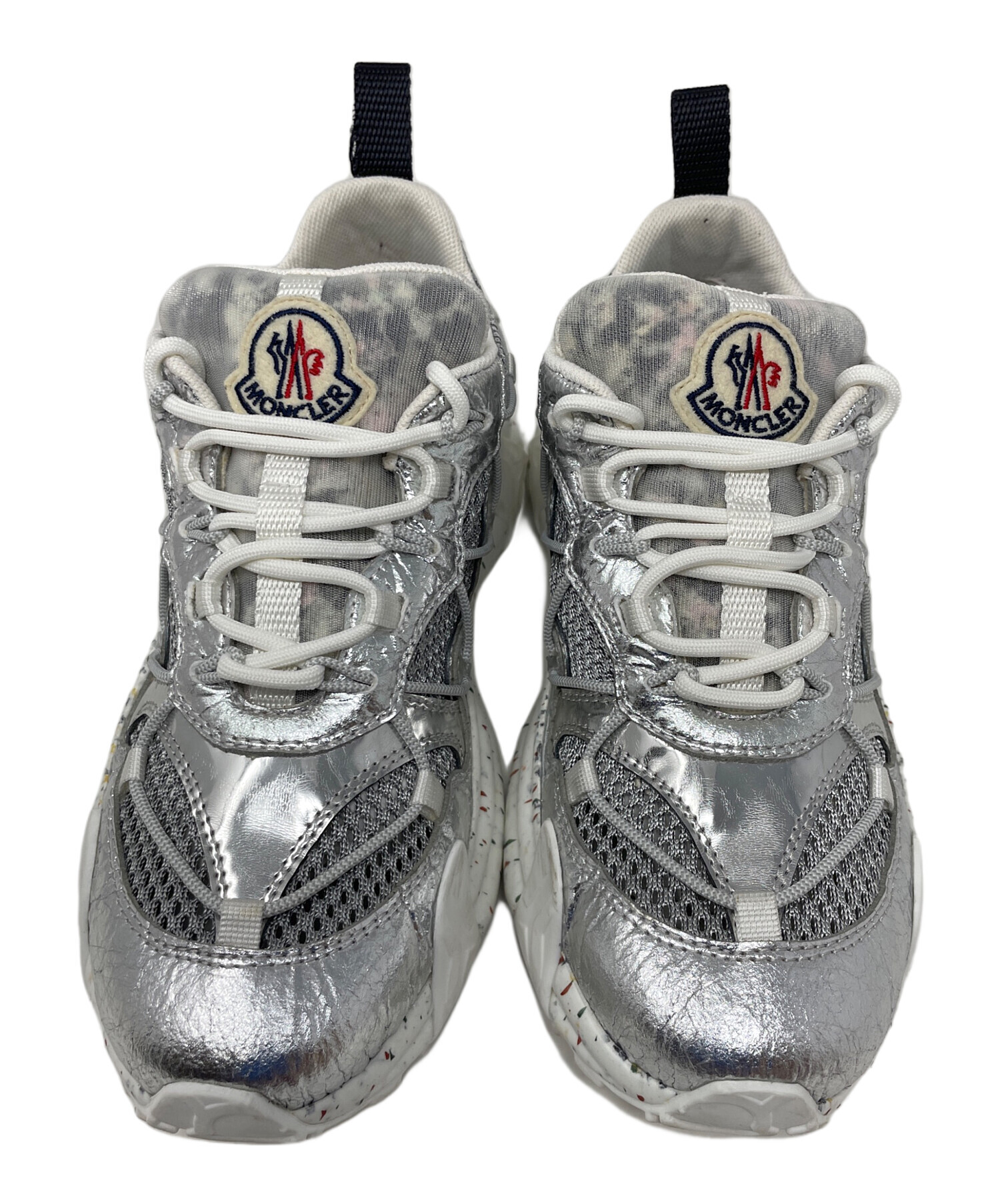 中古・古着通販】MONCLER (モンクレール) スニーカー ホワイト×グレー