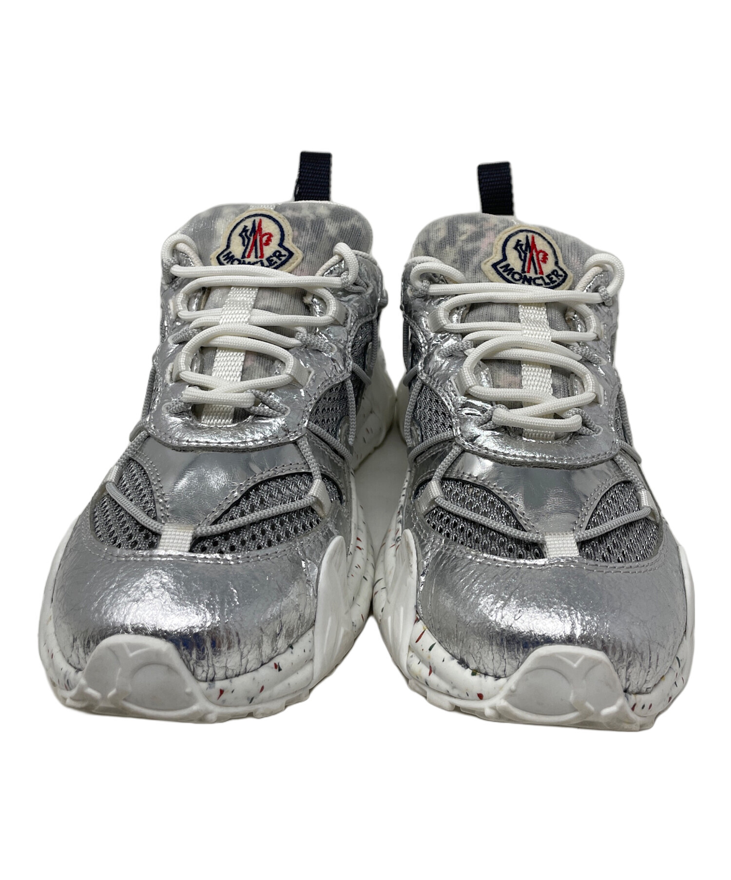 中古・古着通販】MONCLER (モンクレール) スニーカー ホワイト×グレー 
