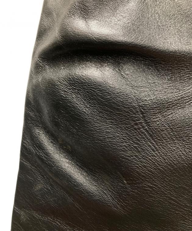 中古・古着通販】VANSON (バンソン) レザーパンツ ブラック サイズ:28