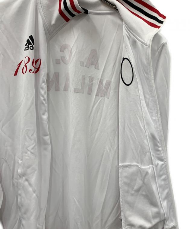 ACミランアディダス白フード付きジャージ、US XL シミあり 中古・古着通販】adidas (アディダス) トラックジャケット ACミラン