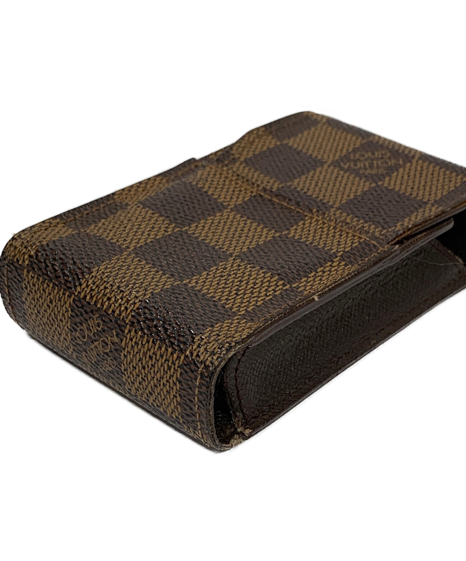 LOUIS VUITTON ルイヴィトン シガレットケース ダミエ ブラック 中古・古着通販】LOUIS VUITTON (ルイ ヴィトン) シガレットケース