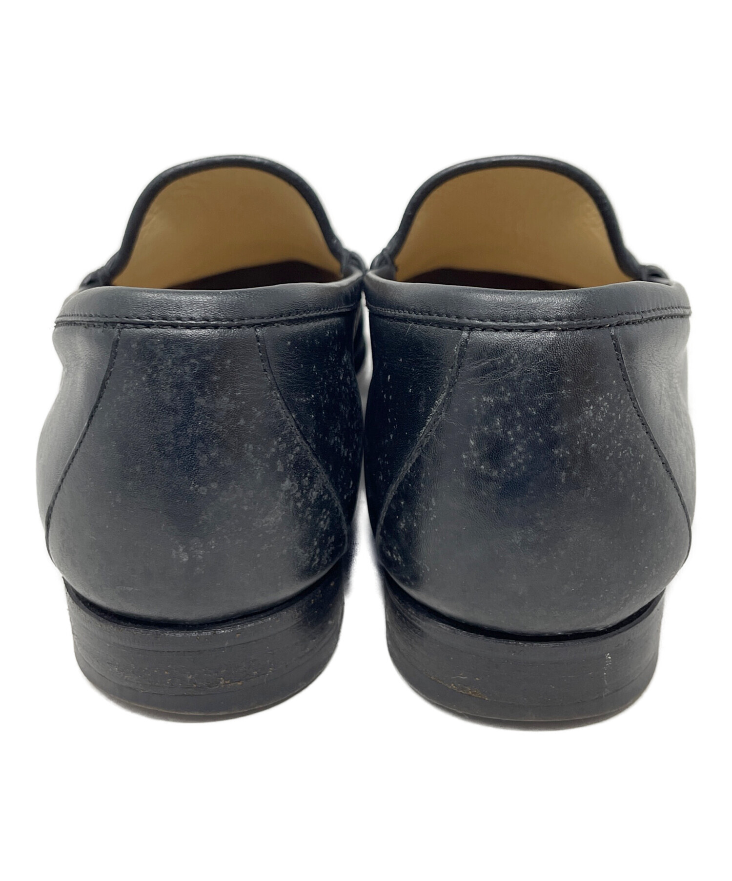 中古・古着通販】GUCCI (グッチ) ホースビットローファー ブラック