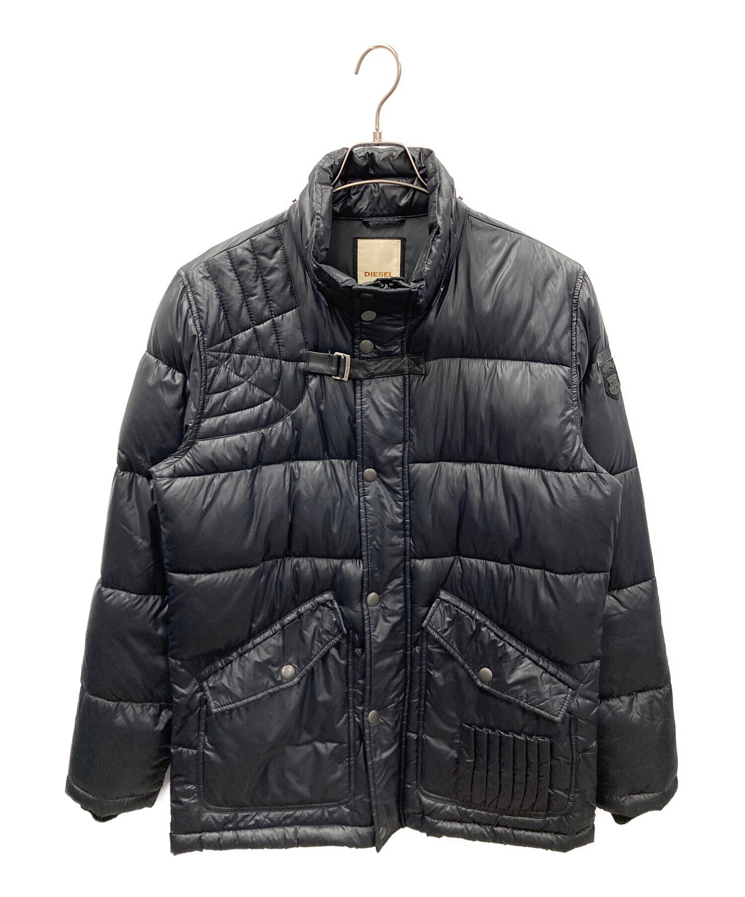 中古・古着通販】DIESEL (ディーゼル) 中綿ジャケット ブラック サイズ 