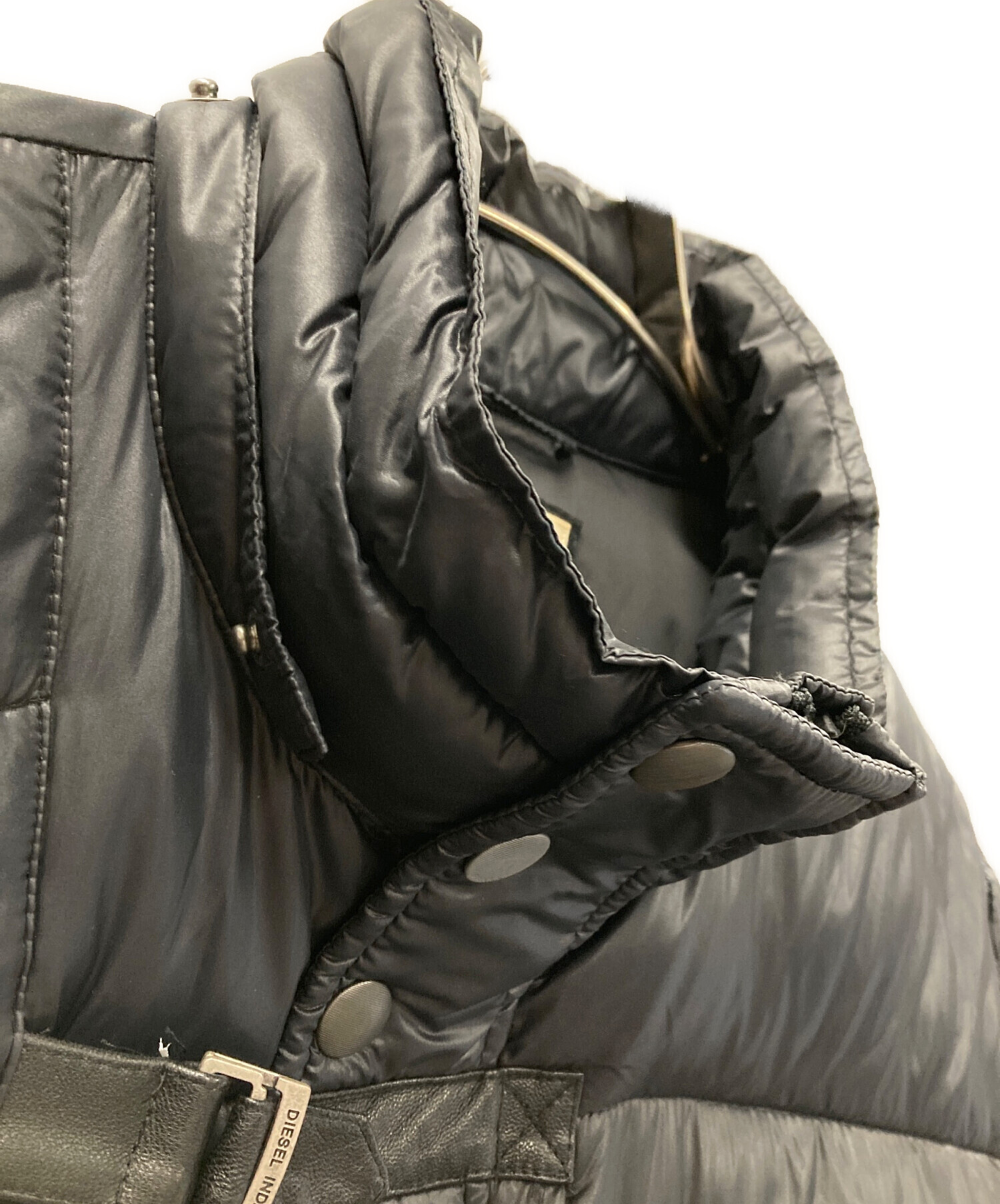 中古・古着通販】DIESEL (ディーゼル) 中綿ジャケット ブラック サイズ 