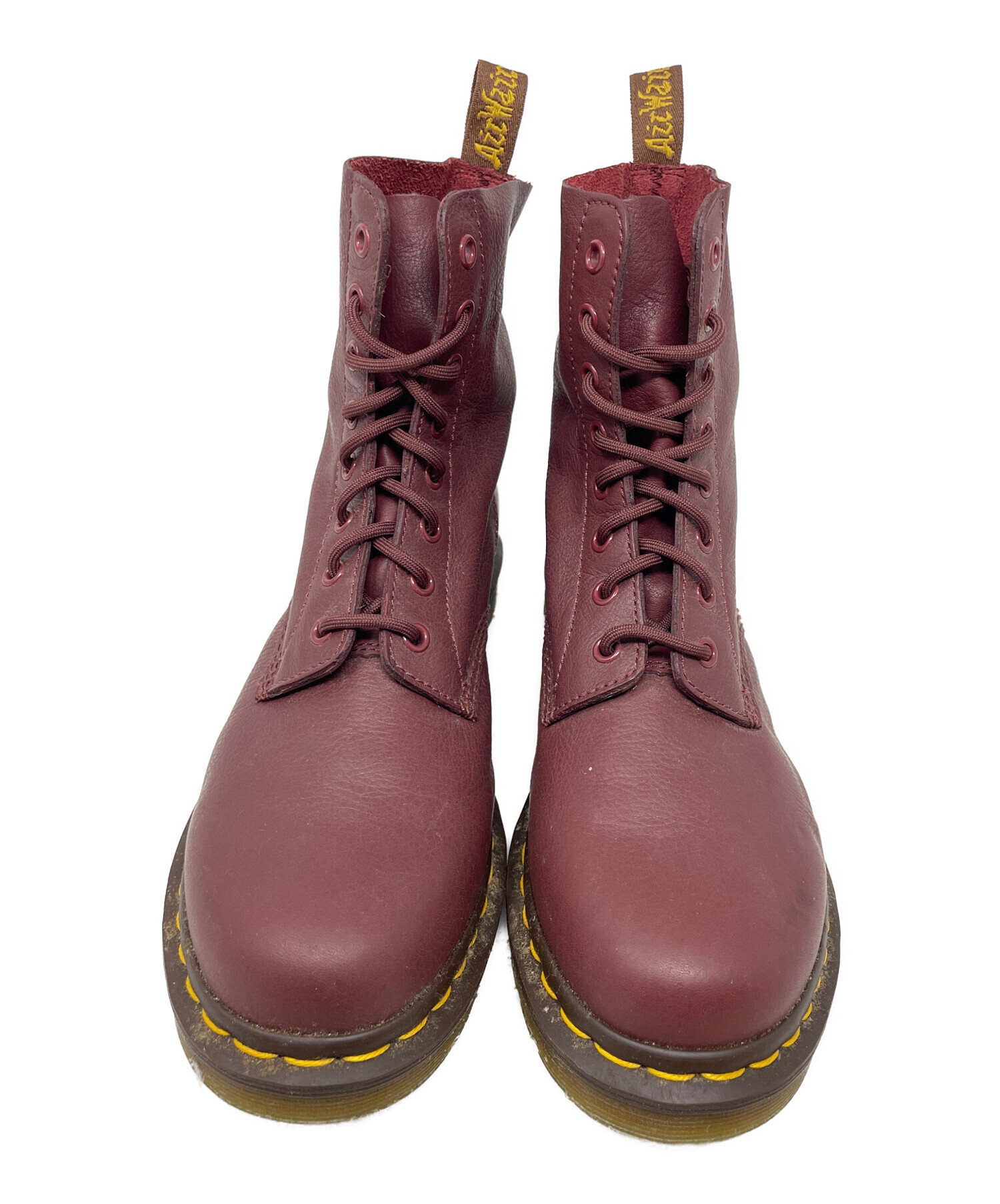 Dr.Martens ヴィーガン 1460 パスカル　ブーツ　赤　ボルドー 中古・古着通販】Dr.Martens (ドクターマーチン) 8ホールブーツ PASCAL