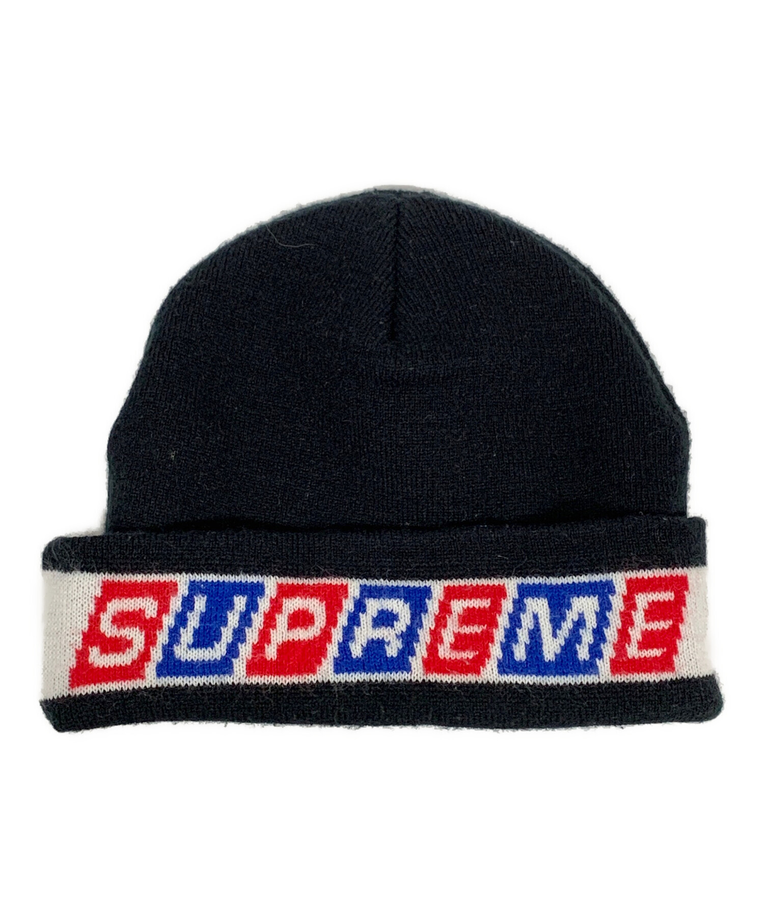 中古・古着通販】Supreme (シュプリーム) ニット帽 ブラック サイズ
