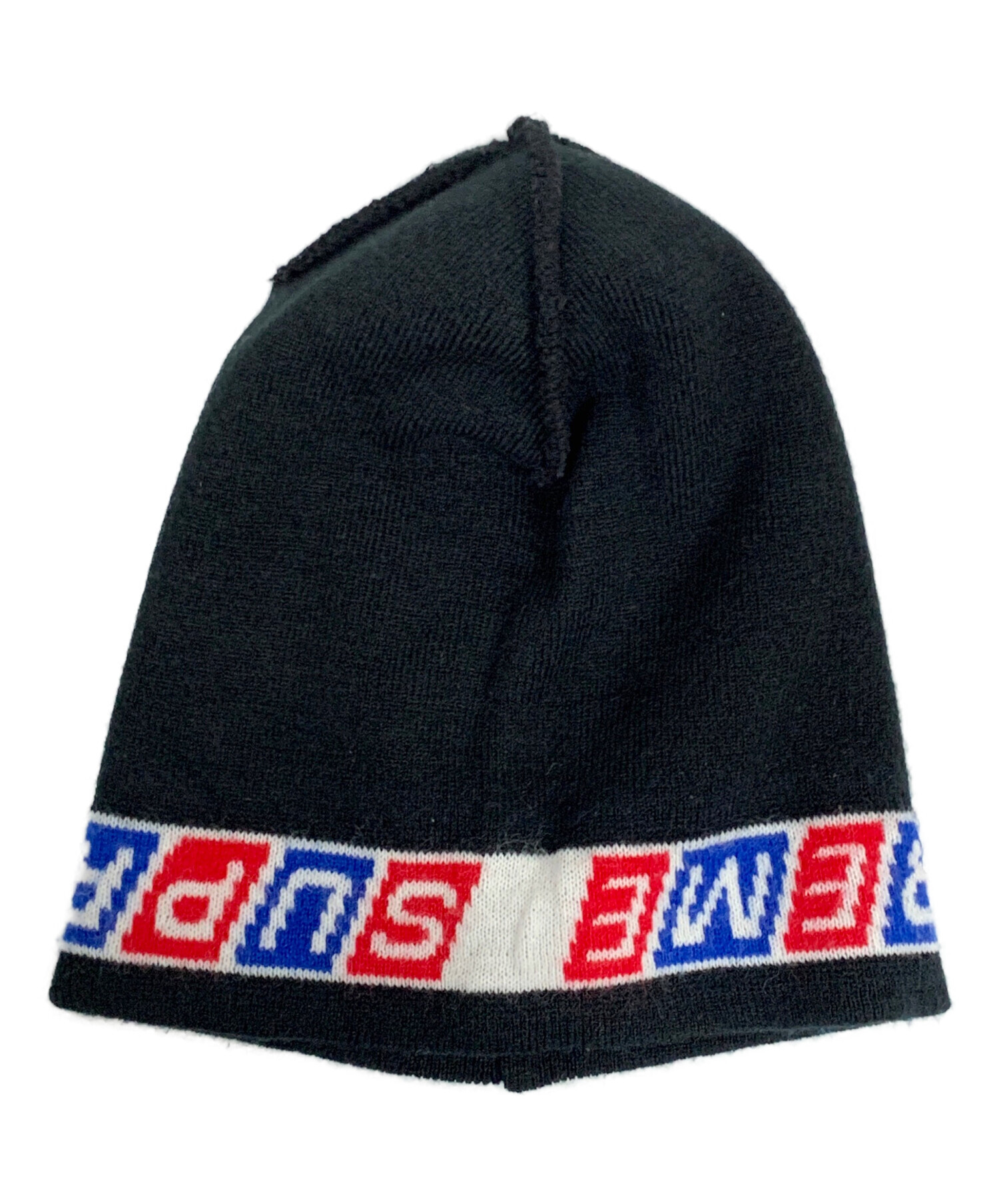 風*様 未使用20年前程購入supremeシュプリームニット帽 中古・古着通販】Supreme (シュプリーム) ニット帽 ブラック サイズ