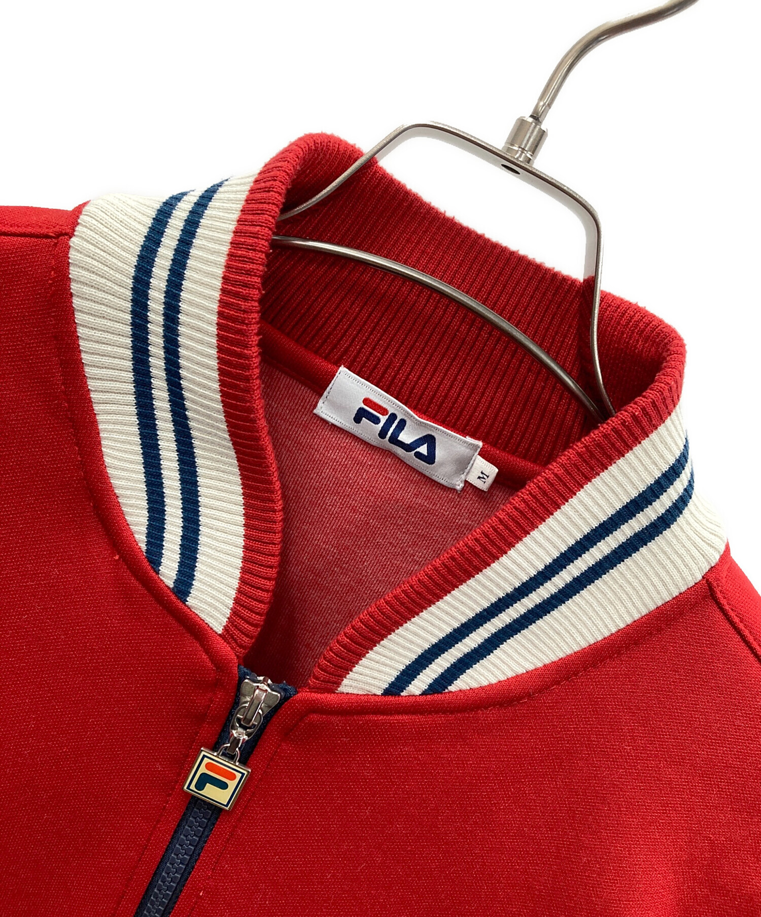 中古・古着通販】FILA (フィラ) トラックジャケット レッド×ホワイト