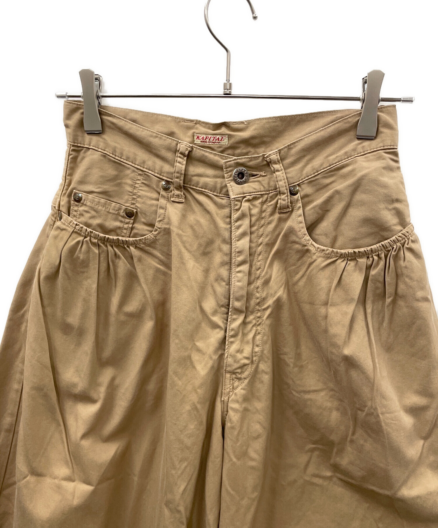 中古・古着通販】KAPITAL (キャピタル) ワイドパンツ ベージュ サイズ