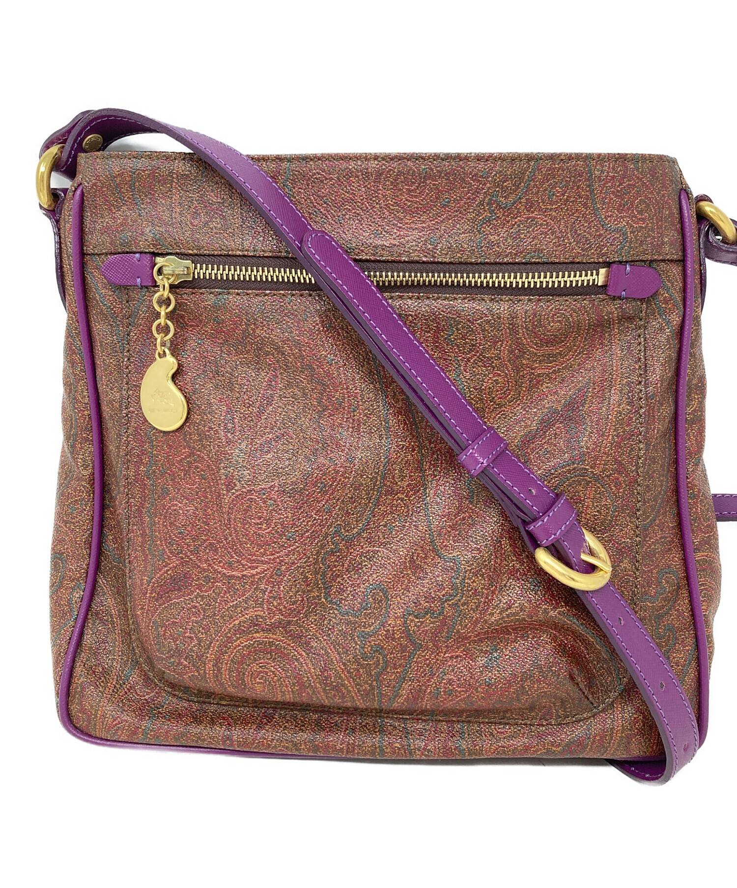 中古・古着通販】ETRO (エトロ) ショルダーバッグ ブラウン サイズ