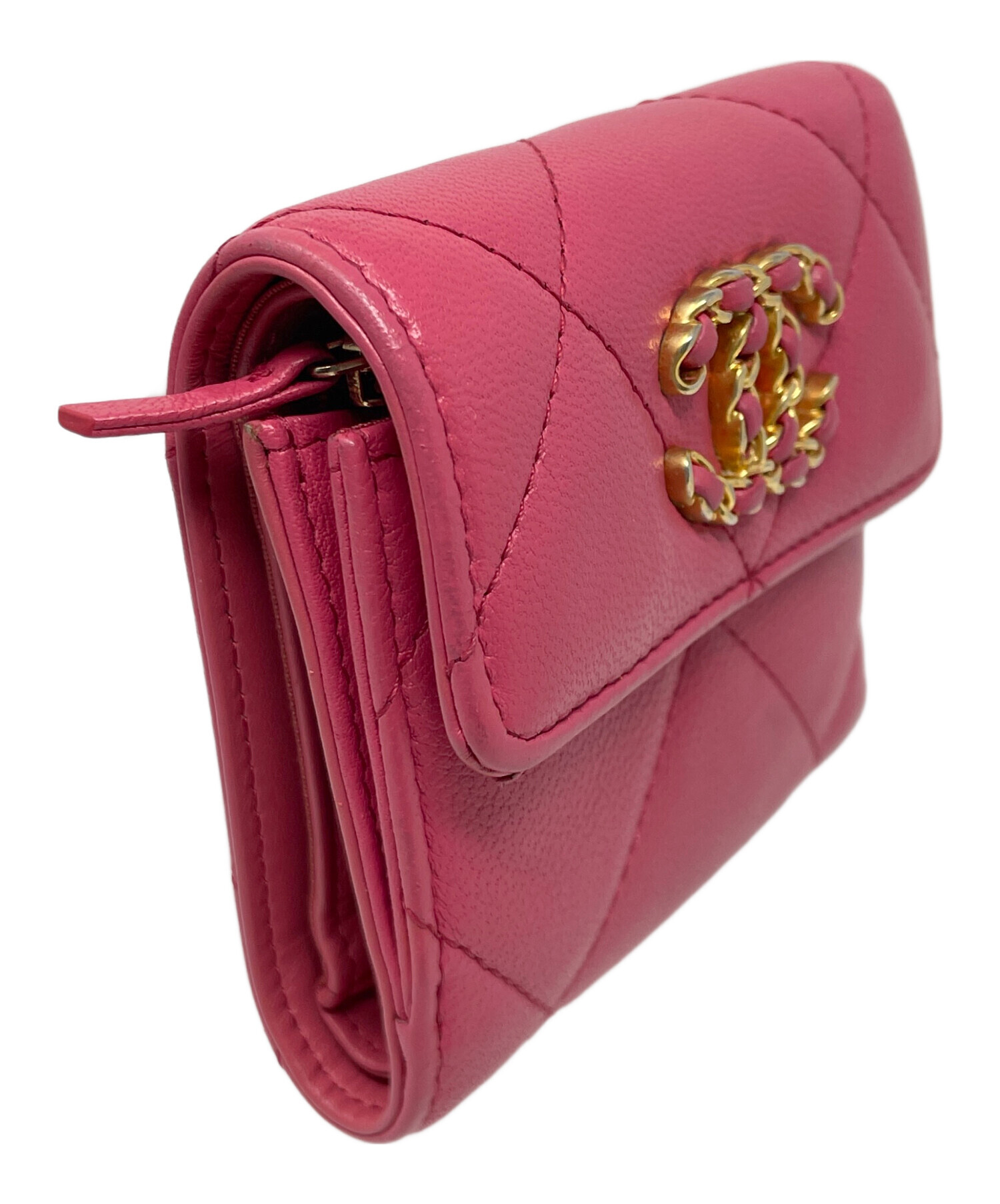 中古・古着通販】CHANEL (シャネル) 3つ折り財布 スモールフラップ 