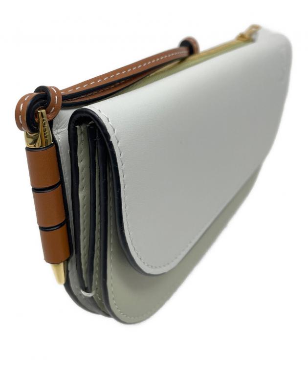 LOEWE オフホワイト　長財布 中古・古着通販】LOEWE (ロエベ) 長財布 ゲート コンチネンタル