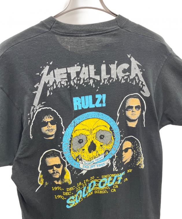 中古・古着通販】METALLICA (メタリカ) バンドTシャツ ブラック サイズ