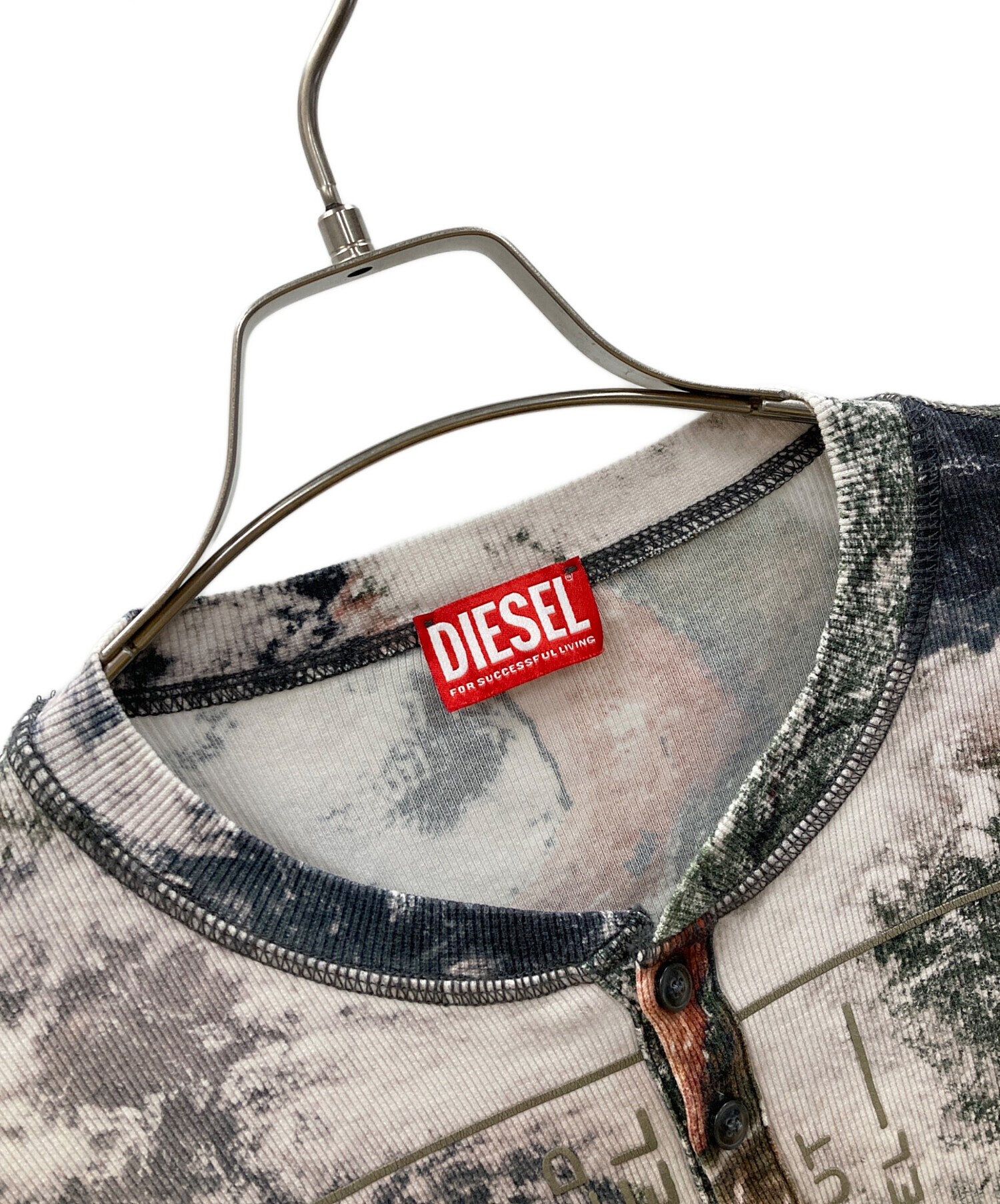 中古・古着通販】DIESEL (ディーゼル) 長袖カットソー オリーブ サイズ