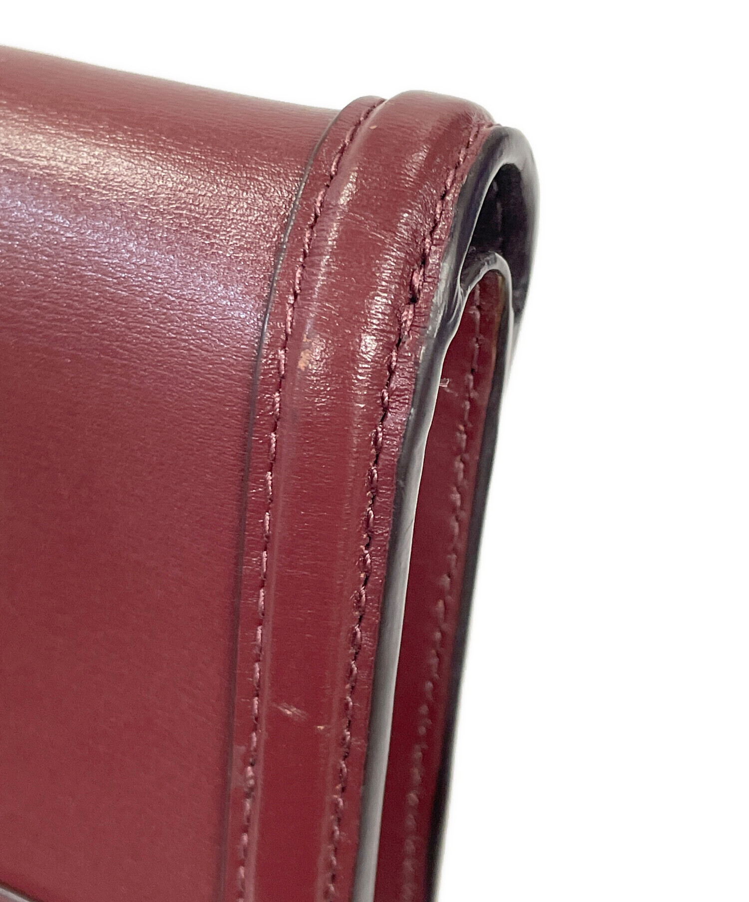 レオン•COACH•コーチ•ハットンウォレット•財布•ワイン• 中古・古着通販】COACH (コーチ) 財布 ハットンウォレット レッド