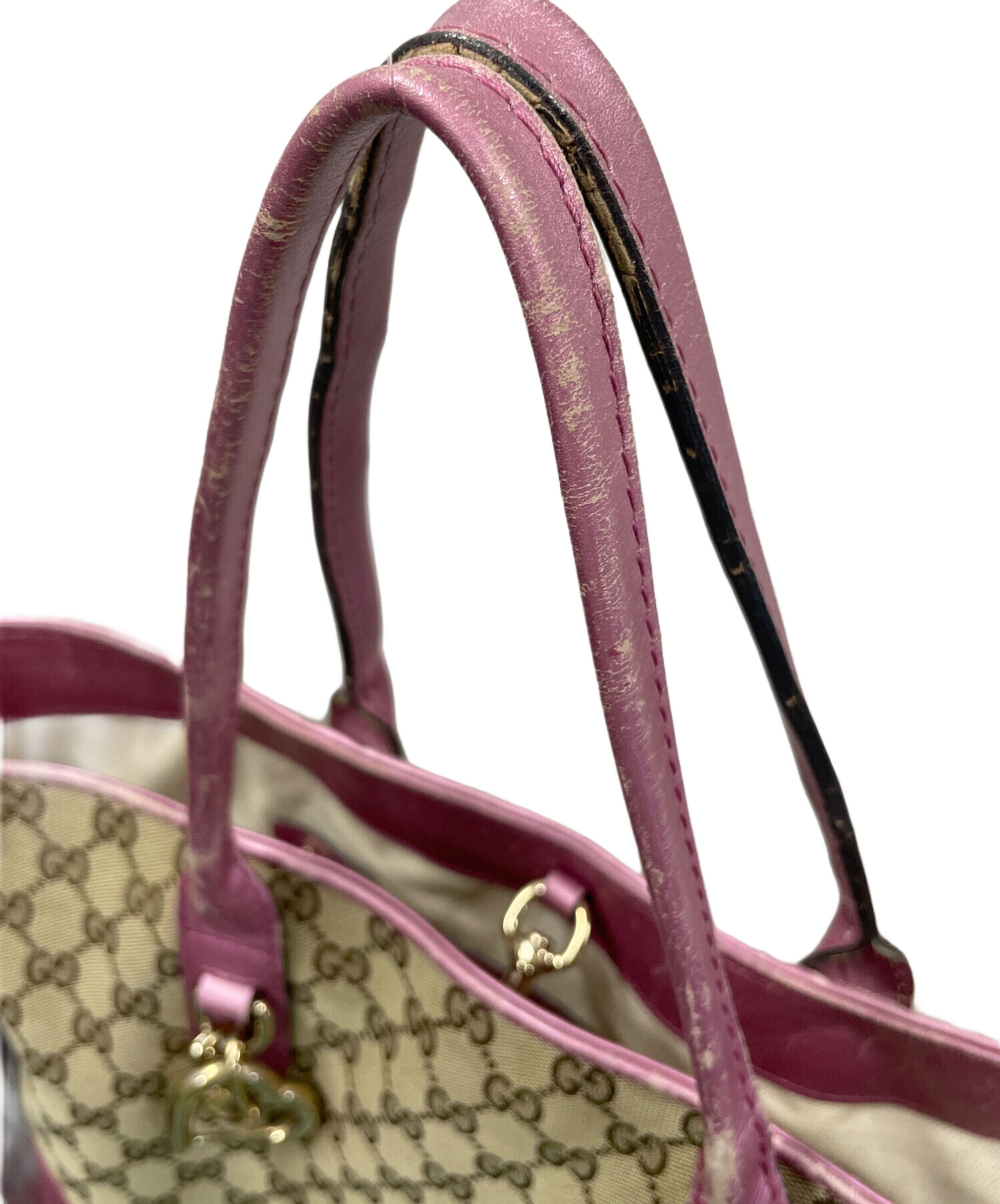 中古・古着通販】GUCCI (グッチ) GGキャンバス トートバッグ ハート