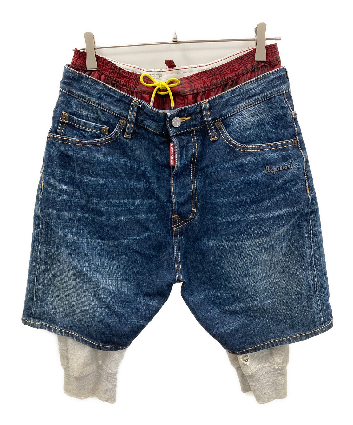 DSQUARED2 ディースクエアード ダメージ ボタンフライ デニム ショート 