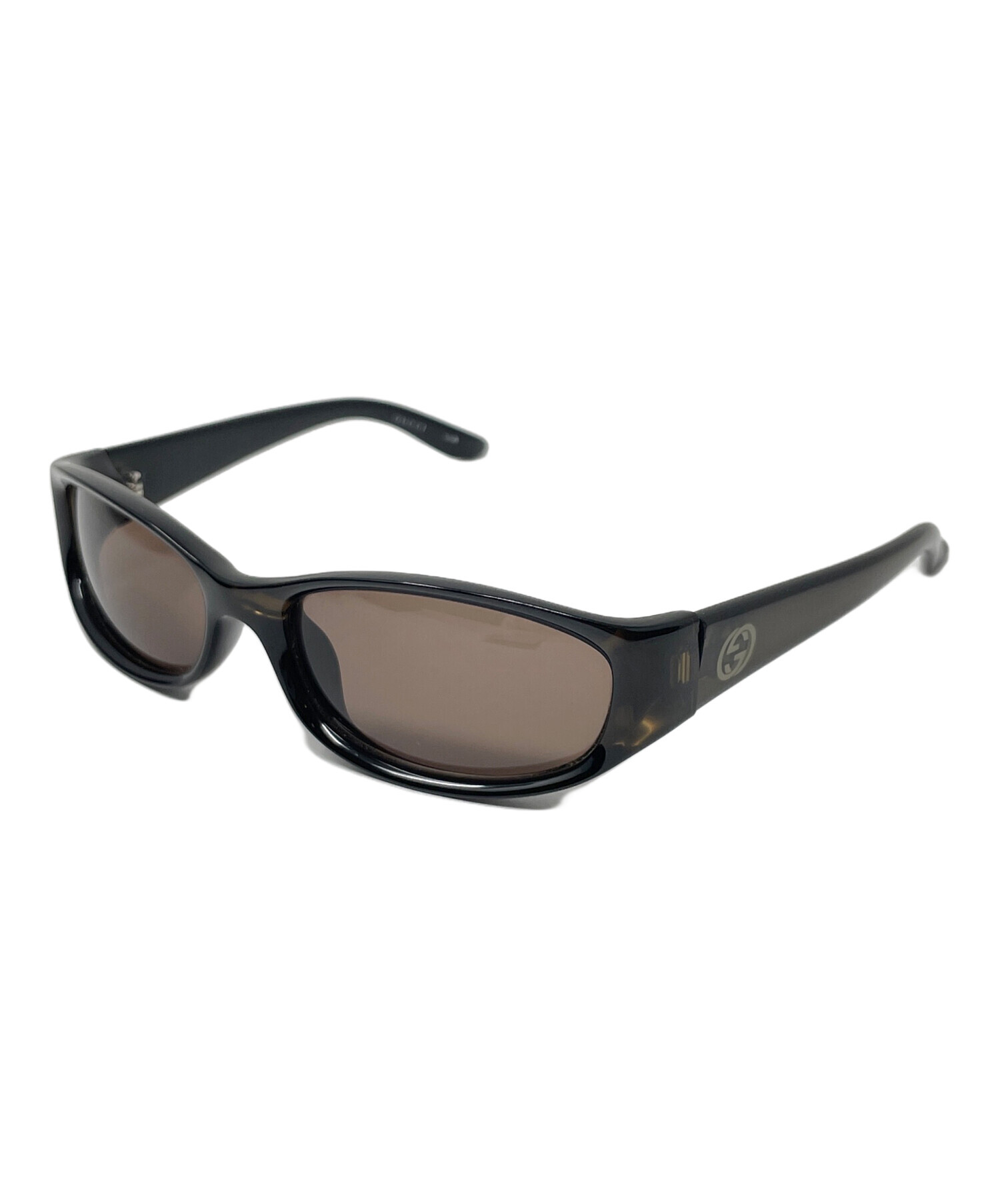 【未使用】正規品 グッチ サングラス メガネ メンズ ブラック ブラウン 中古・古着通販】GUCCI (グッチ) サングラス サイズ:55□16 120