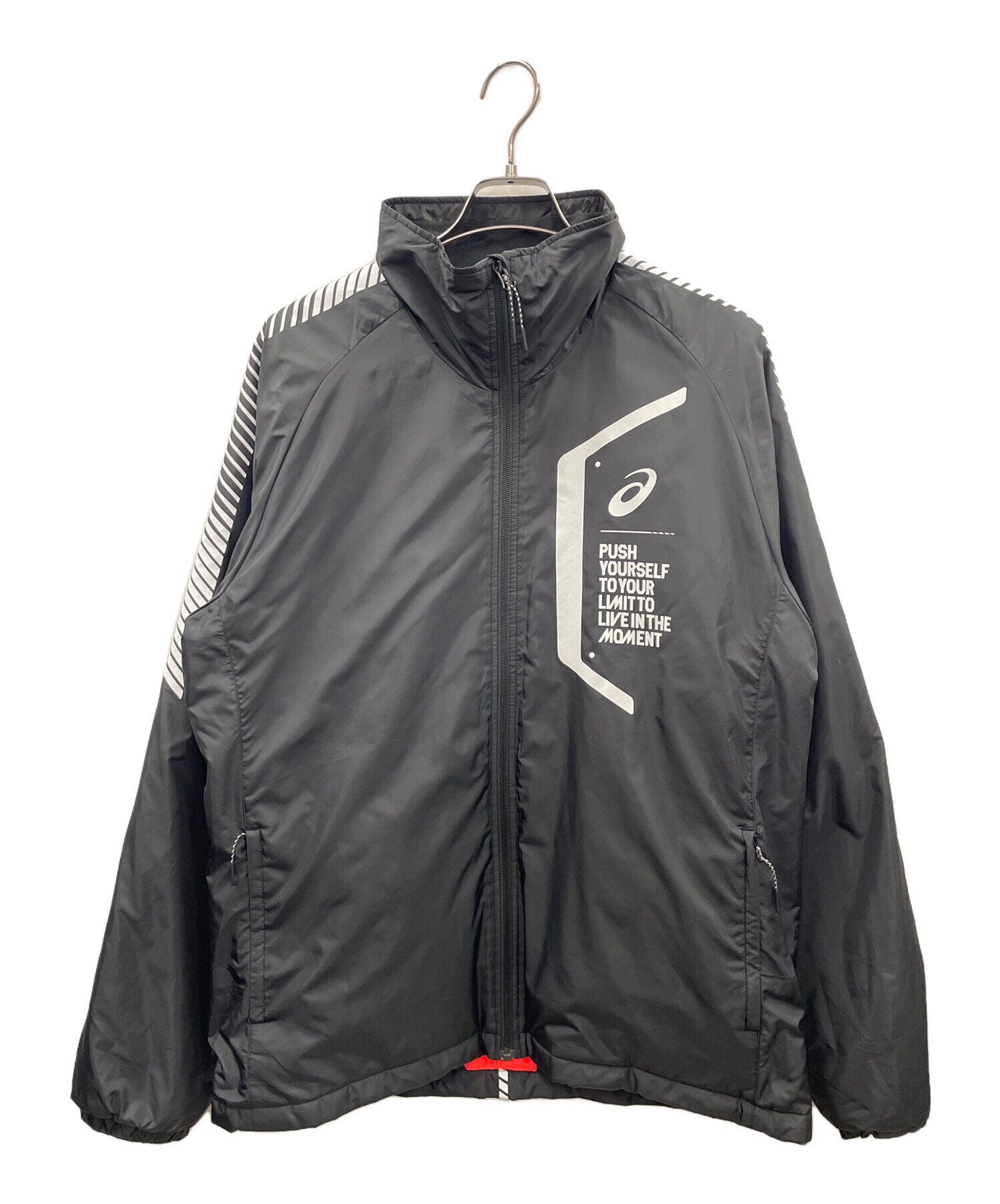 アシックス　セットアップ 中古・古着通販】asics (アシックス) セットアップジャージ ブラック
