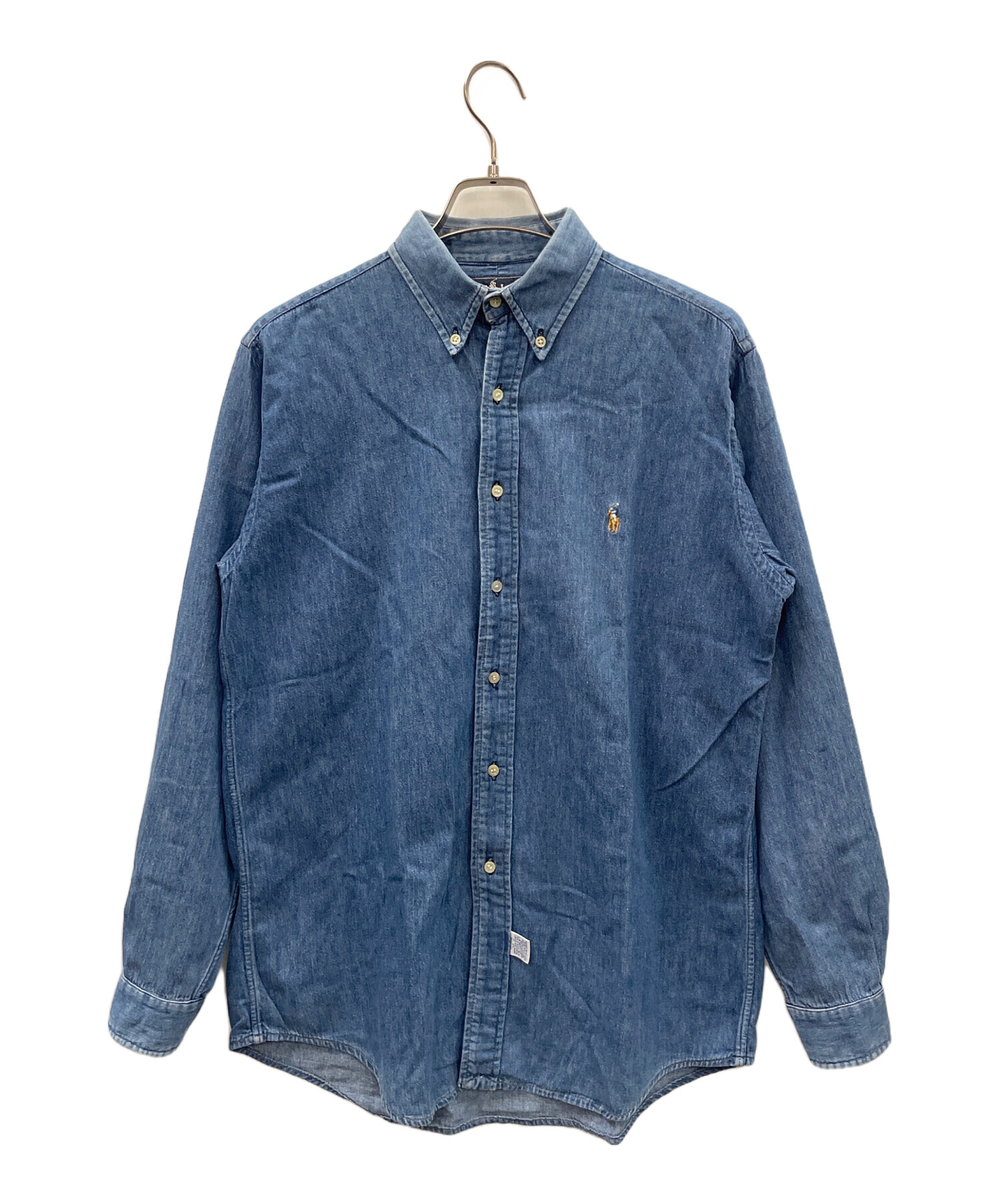 中古・古着通販】RALPH LAUREN (ラルフローレン) デニムシャツ ブルー 