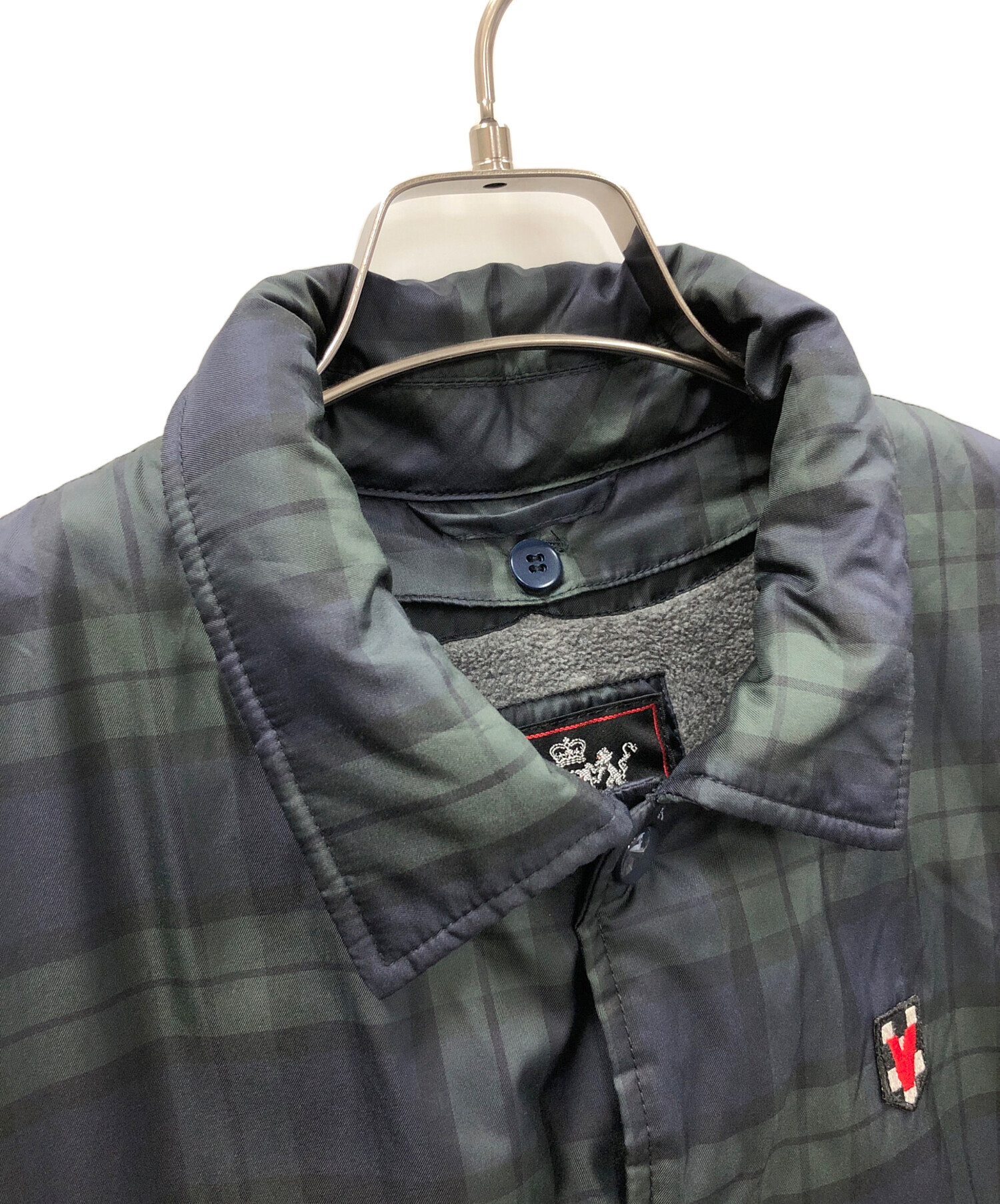 中古・古着通販】VAN (ヴァン) コーチジャケット グリーン×ネイビー