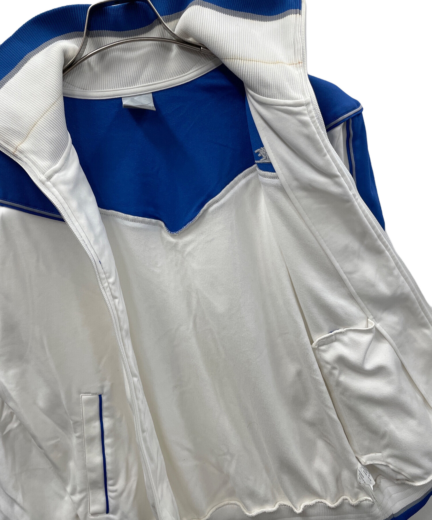 h*1様 考*像様 h*1様  トラックジャケット ホワイト ブラッ 中古・古着通販】NIKE (ナイキ) トラックジャケット ホワイト×ブルー