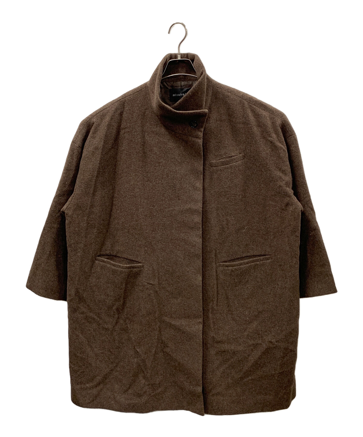 中古・古着通販】mizuiro ind (ミズイロインド) ロングコート ブラウン 