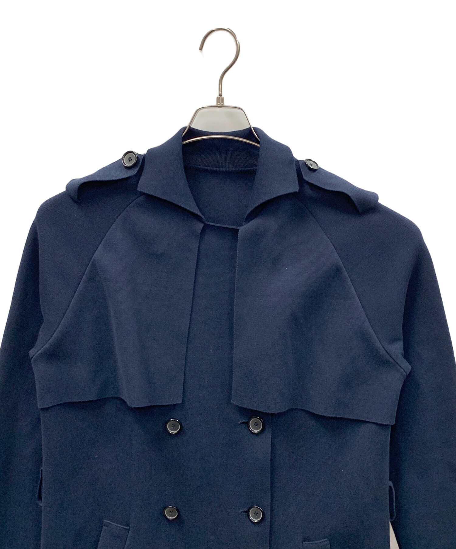 中古・古着通販】ANAYI (アナイ) コート ネイビー サイズ:38｜ブランド