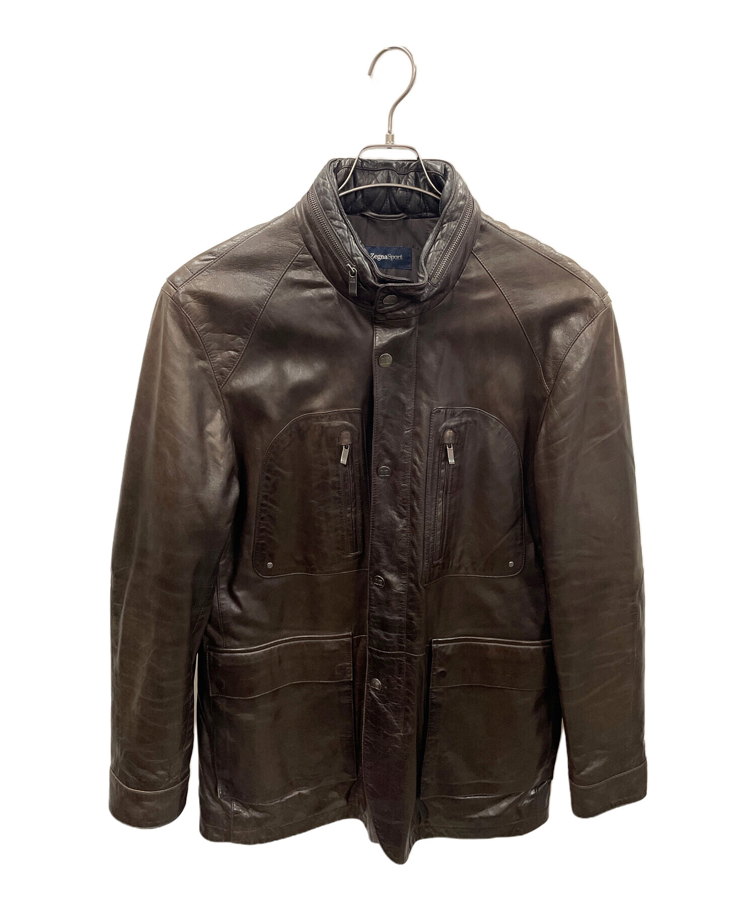 シネサドル　ノンブランド品　中古 中古・古着通販】zegna sport (ゼニアスポーツ) レザージャケット