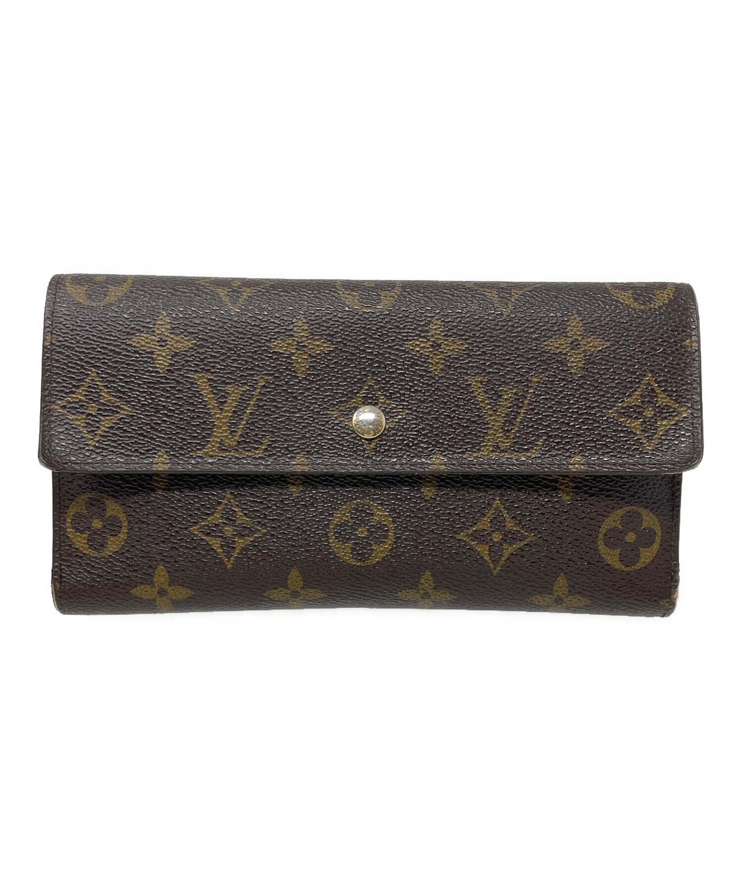 ルイヴィトン モノグラム ポルトトレゾール インターナショナル 三つ折り 186 中古・古着通販】LOUIS VUITTON (ルイ ヴィトン) 3つ折り財布