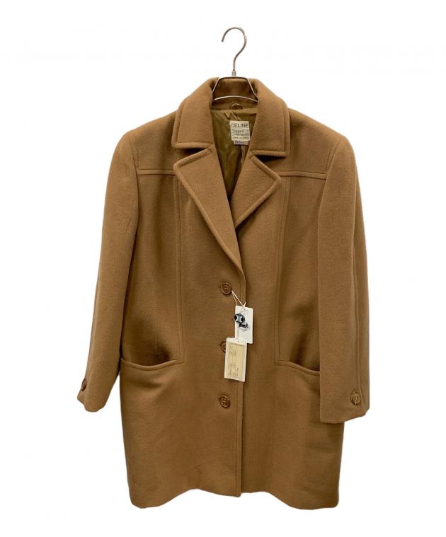中古・古着通販】CELINE (セリーヌ) ウールコート ライトブラウン