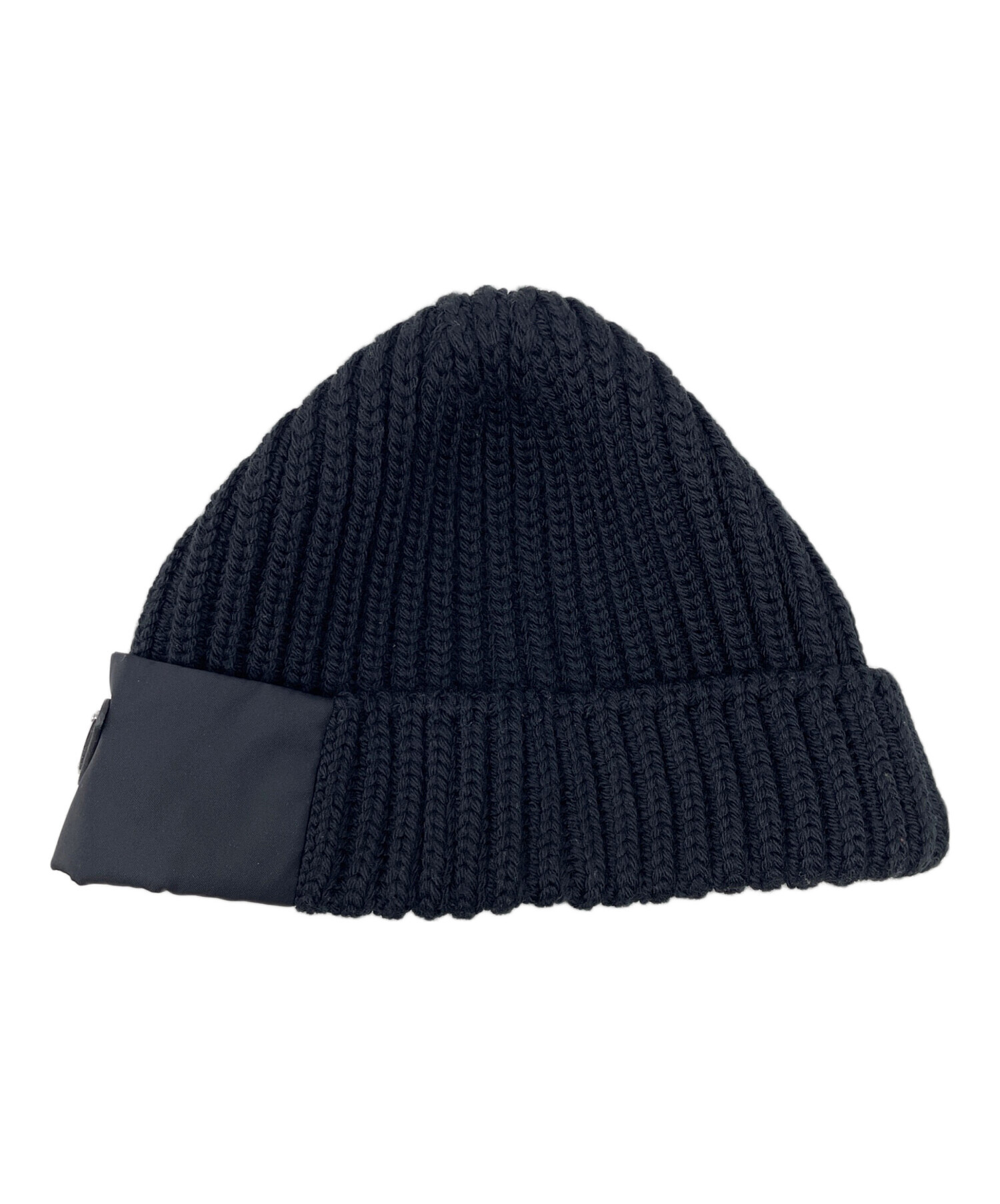 中古・古着通販】PRADA (プラダ) ロゴプレート ニット帽 Re-Nylon