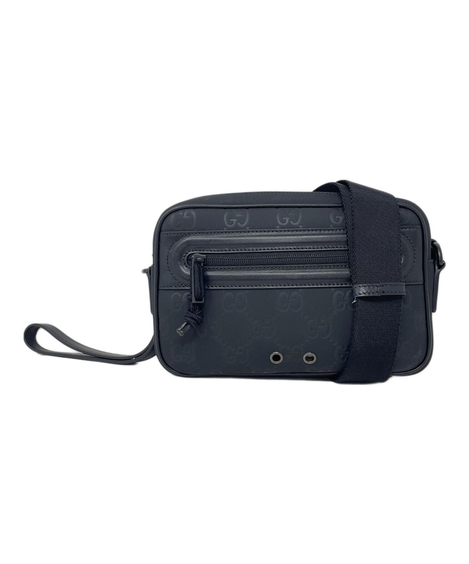 中古・古着通販】GUCCI (グッチ) ショルダーバッグ GGラバーエフェクト