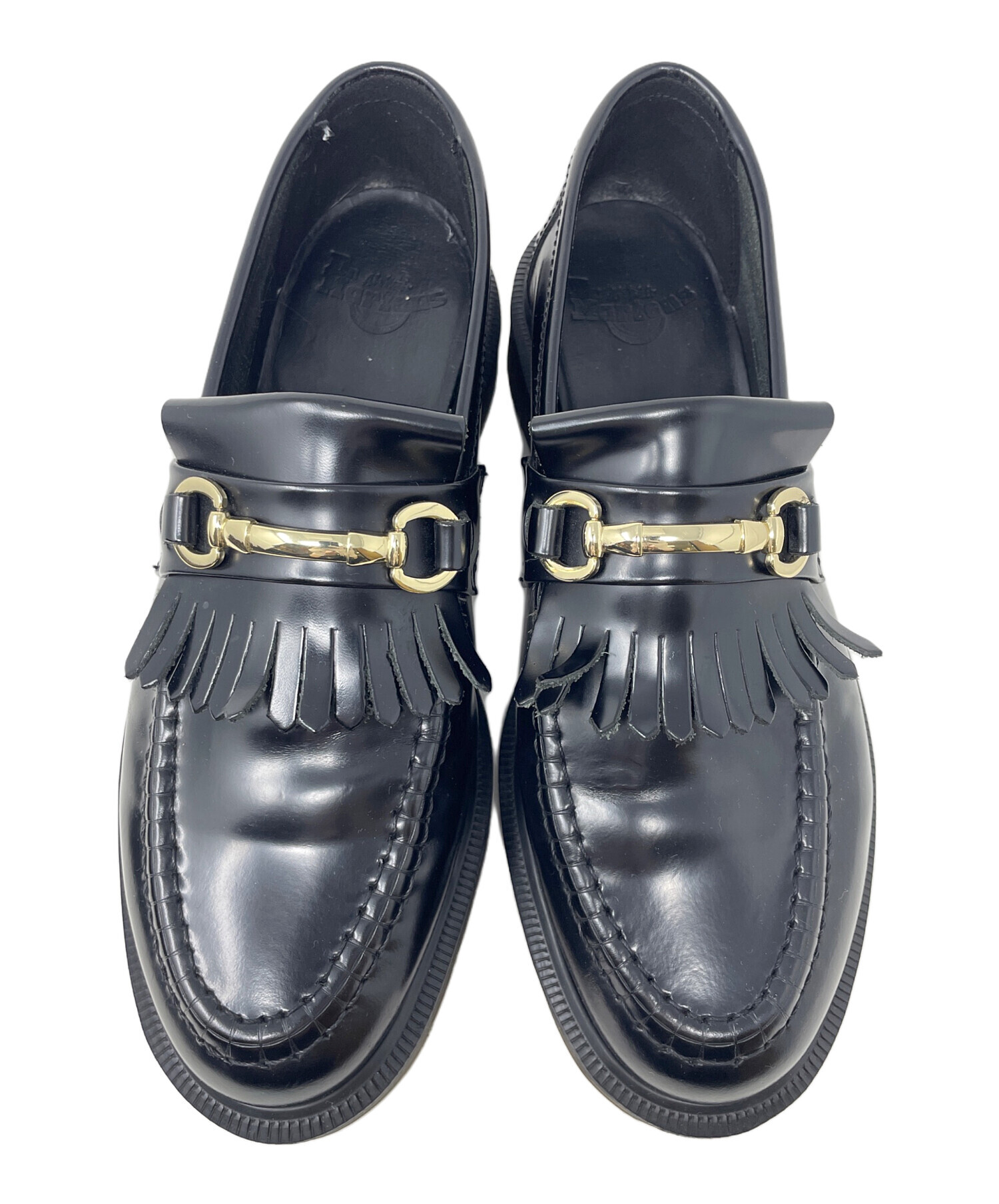 ドクターマーチン タッセル ローファー パテント系 黒 AW006 CK04 U 中古・古着通販】Dr.Martens (ドクターマーチン) タッセルローファー