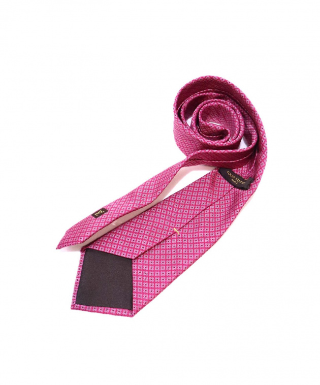 未使用級 ルイヴィトン Louis Vuitton ネクタイ ピンク LV柄 中古・古着通販】LOUIS VUITTON (ルイヴィトン) ネクタイ ショッキング