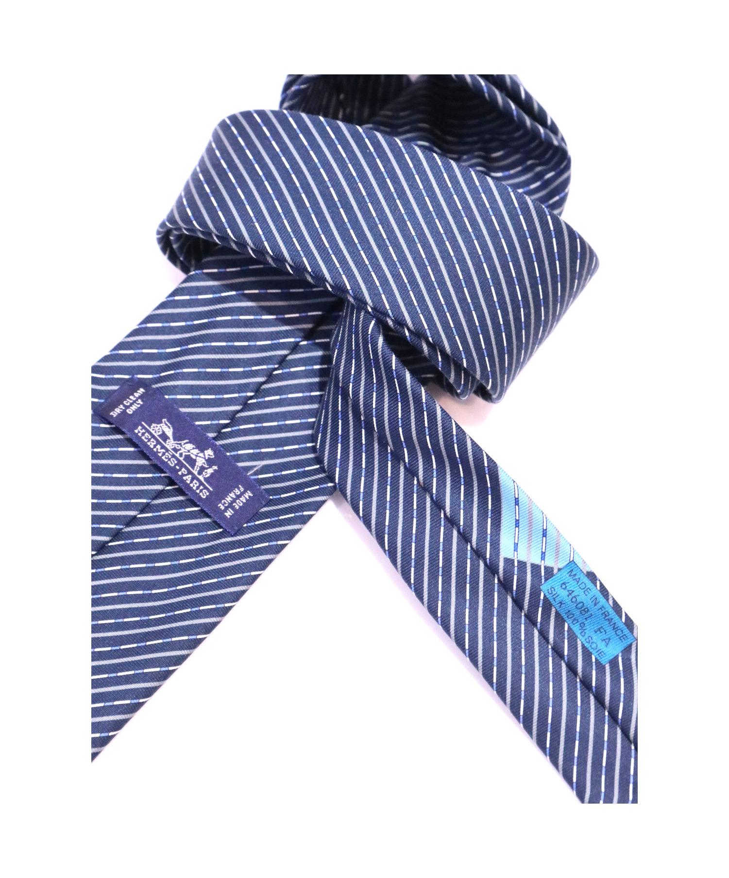 中古・古着通販】HERMES (エルメス) シルクネクタイ ブルー｜ブランド