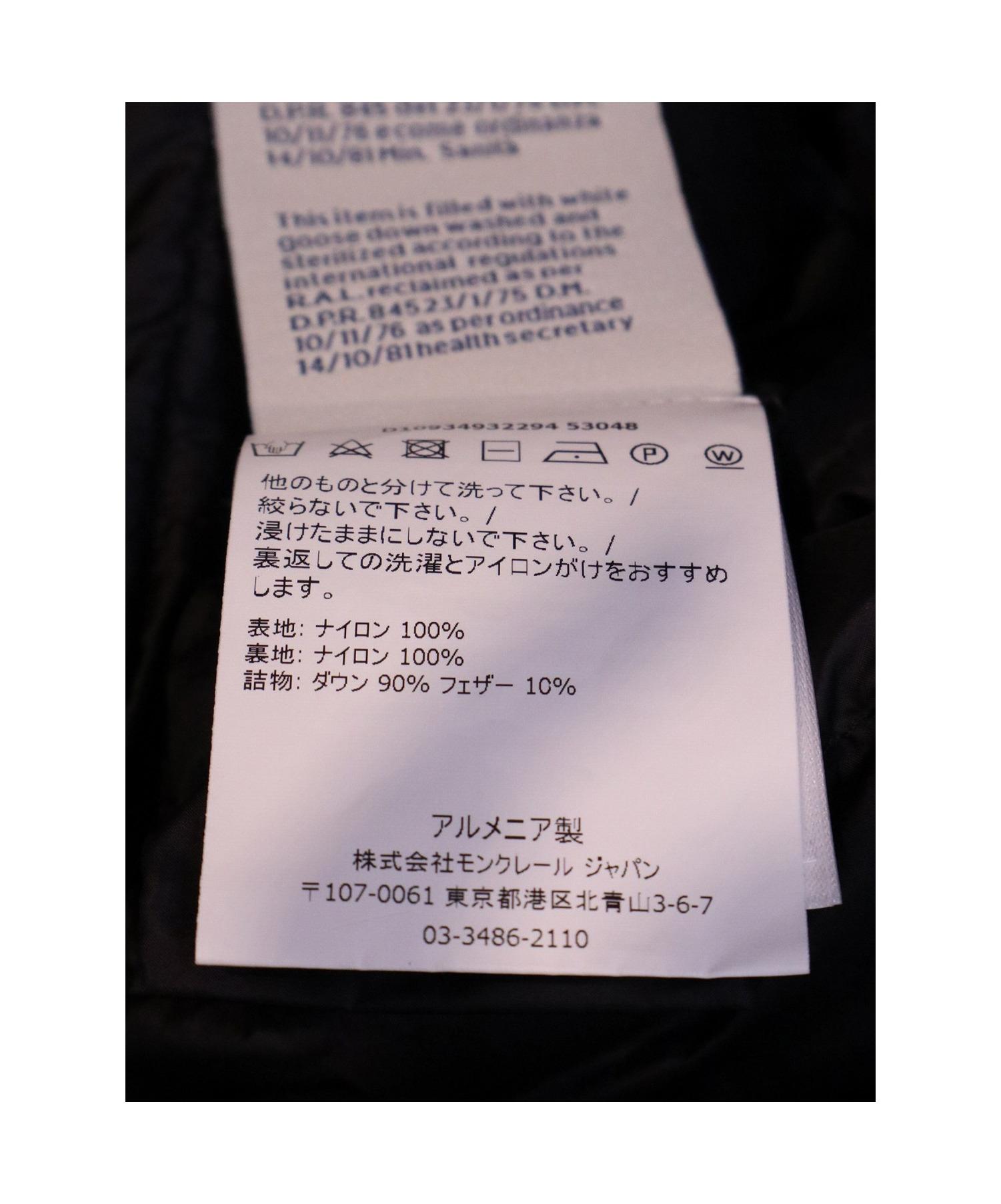 中古・古着通販】MONCLER (モンクレール) ライトダウンコート ブラック 