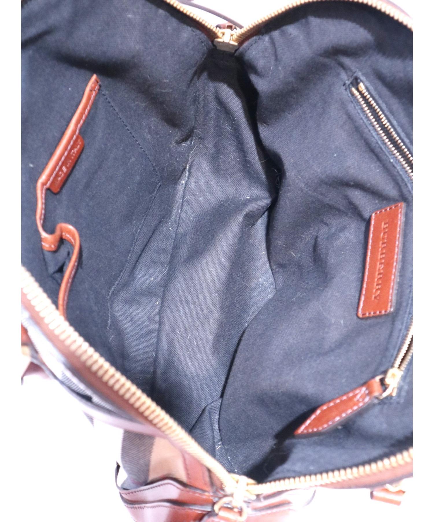 中古・古着通販】BURBERRY (バーバリー) ボウリングバッグ ベージュ 