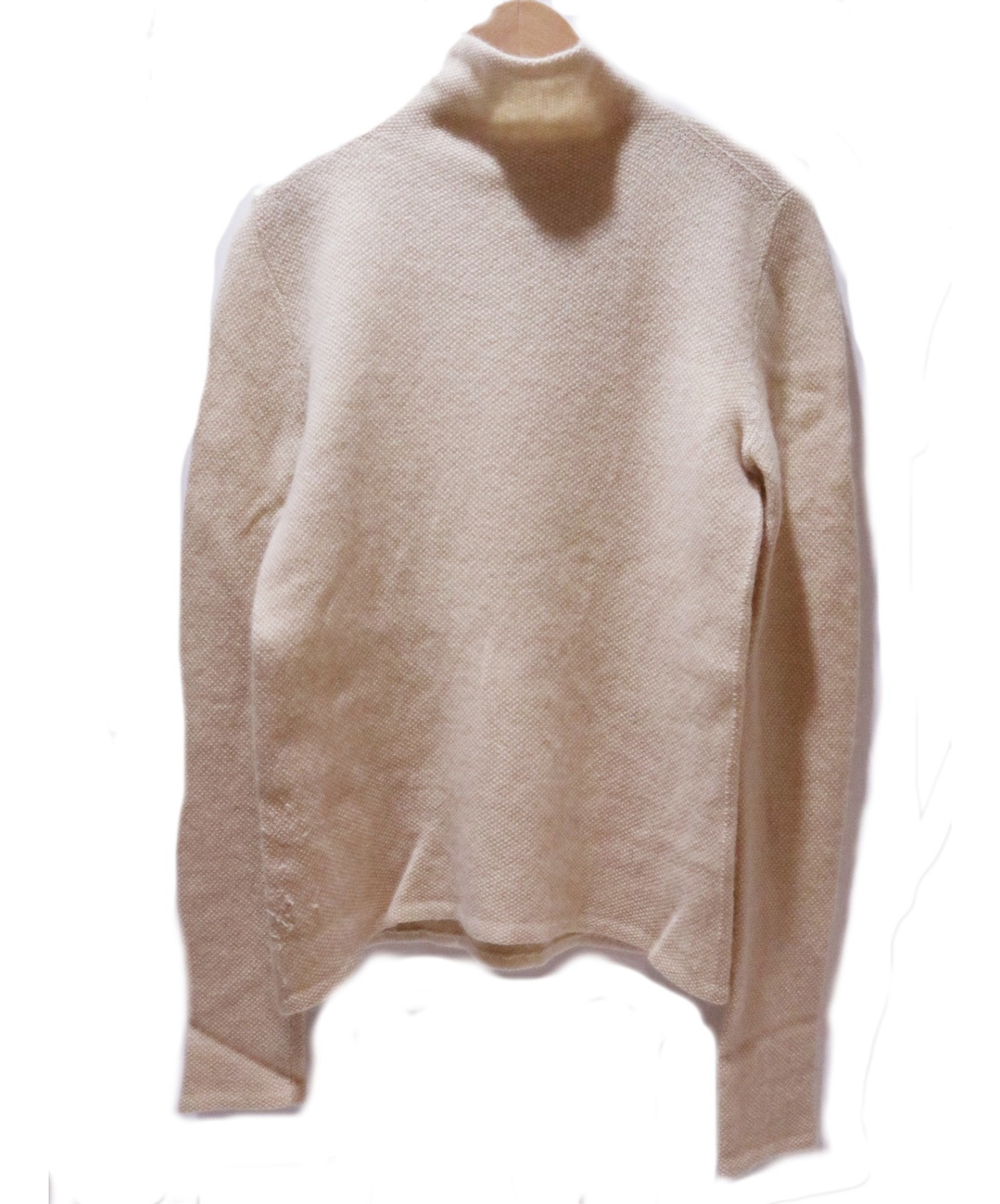 中古・古着通販】HERMES (エルメス) ハイネックニット ベージュ サイズ