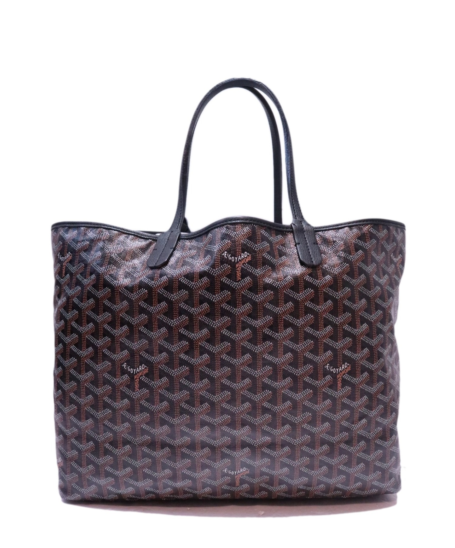 中古・古着通販】GOYARD (ゴヤール) トートバッグ(ポーチ付） ブラック 