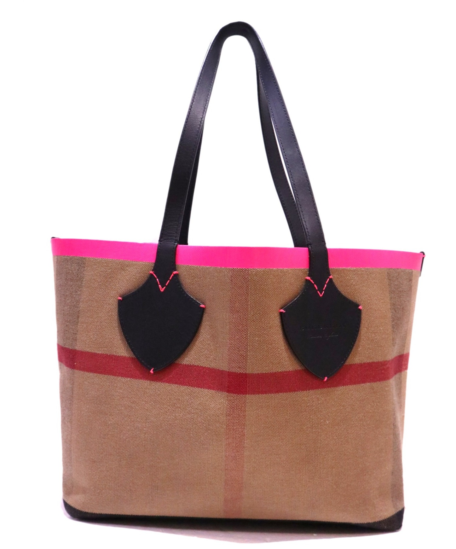 Burberry ピンク　トートーバック Burberry バーバリー トートバッグ ピンク 中古・古着通販】BURBERRY