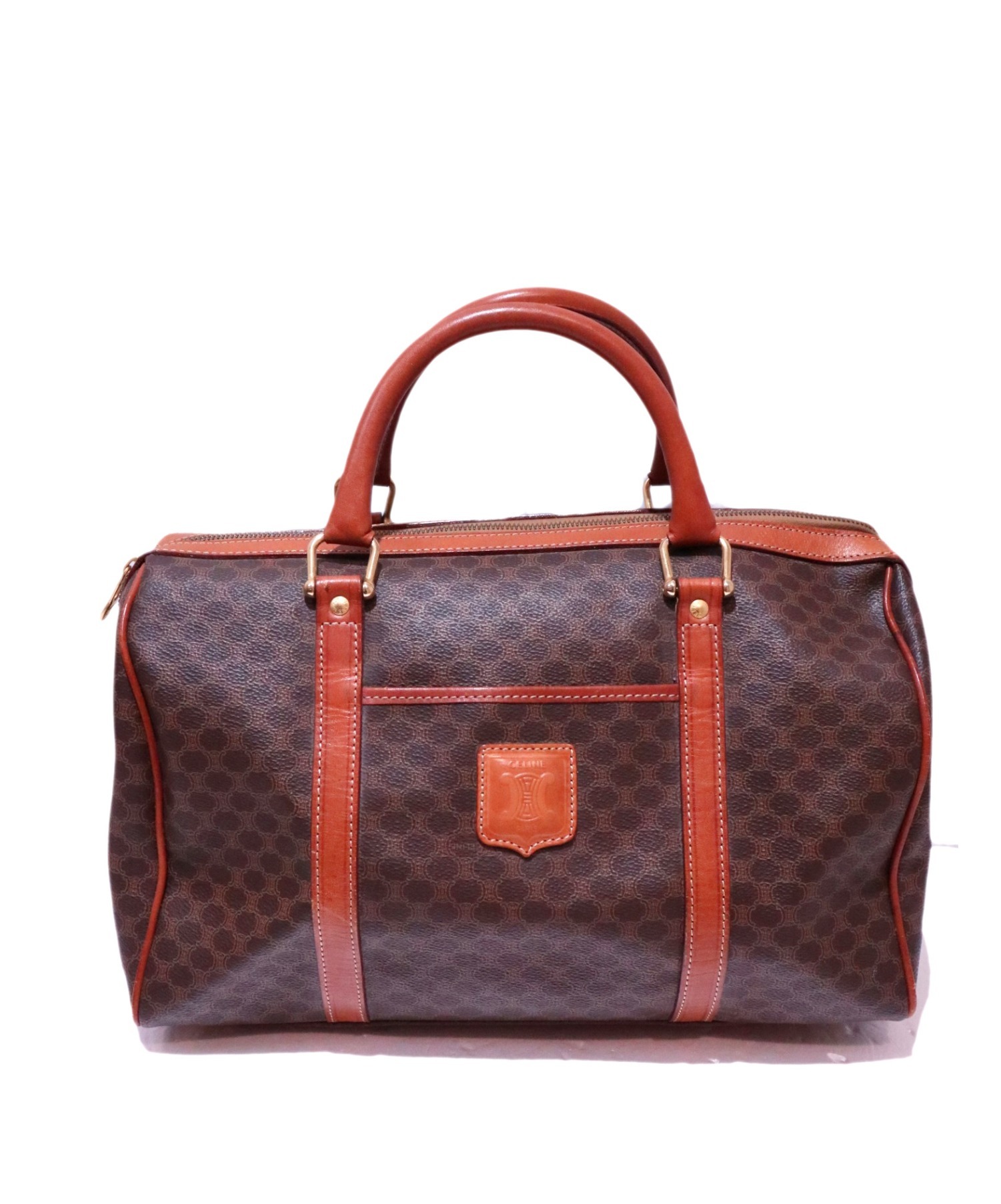 中古・古着通販】CELINE (セリーヌ) ボストンバッグ ブラウン マカダム