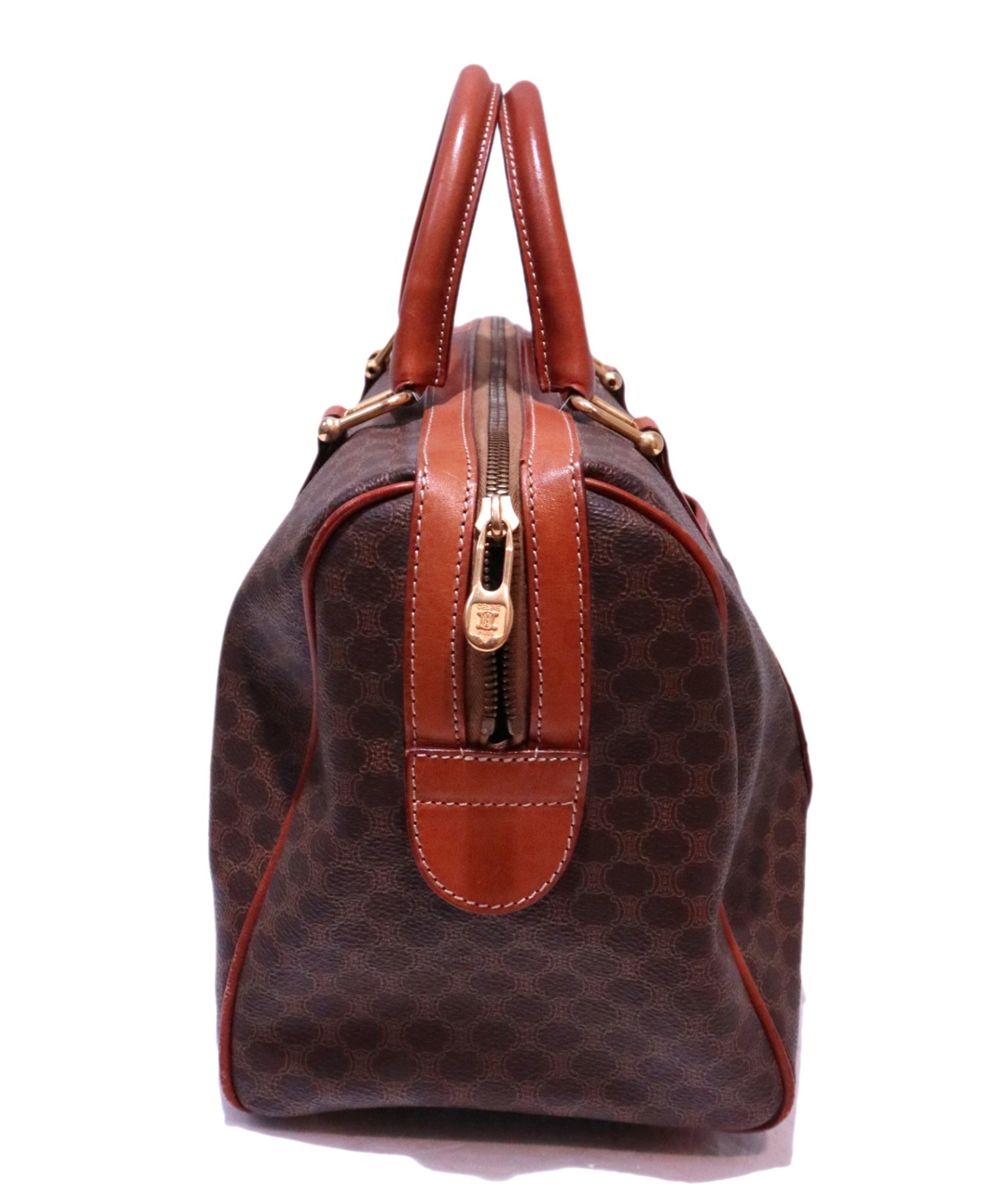 中古・古着通販】CELINE (セリーヌ) ボストンバッグ ブラウン マカダム