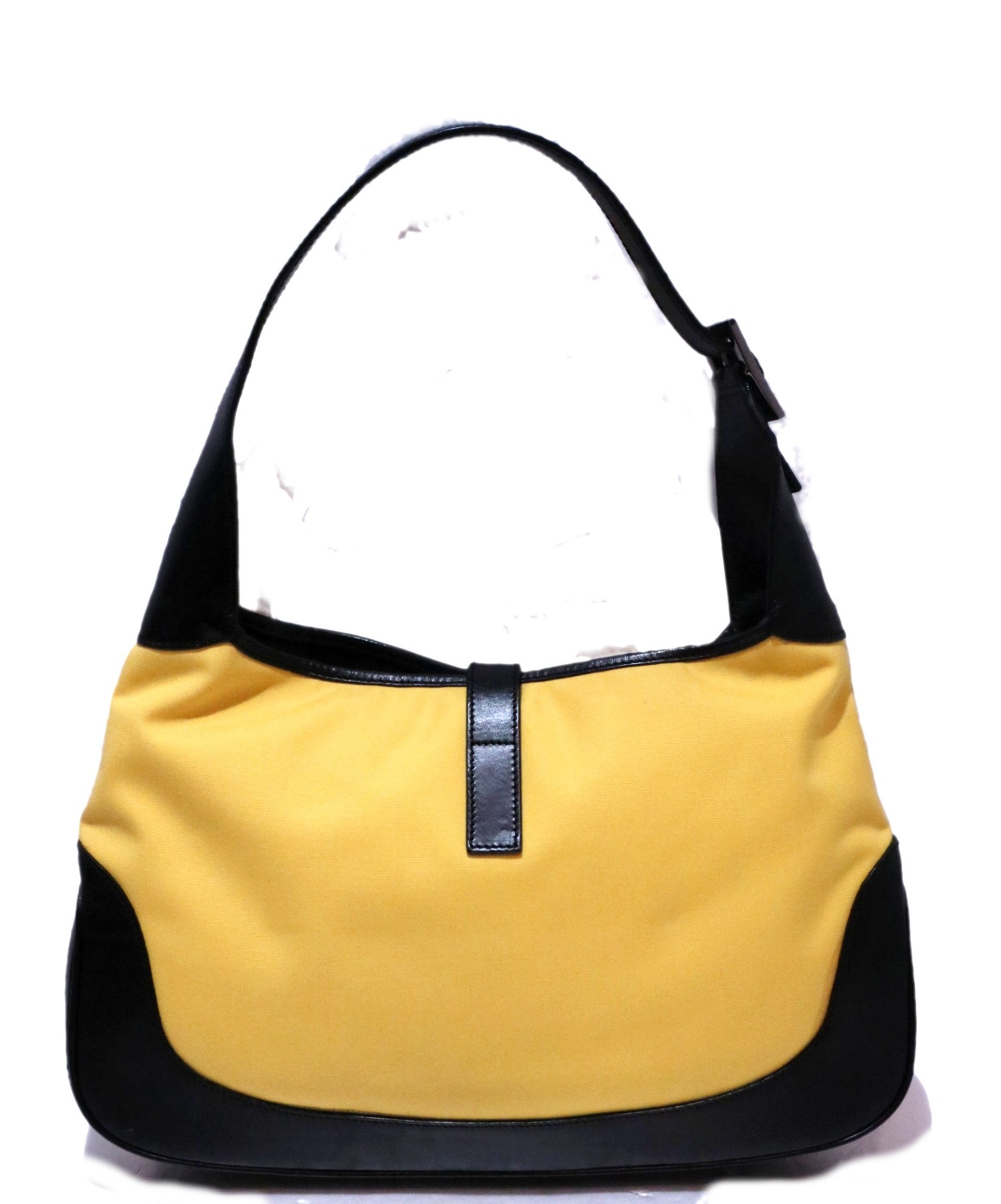 中古・古着通販】GUCCI (グッチ) ハンドバッグ イエロー×ブラック