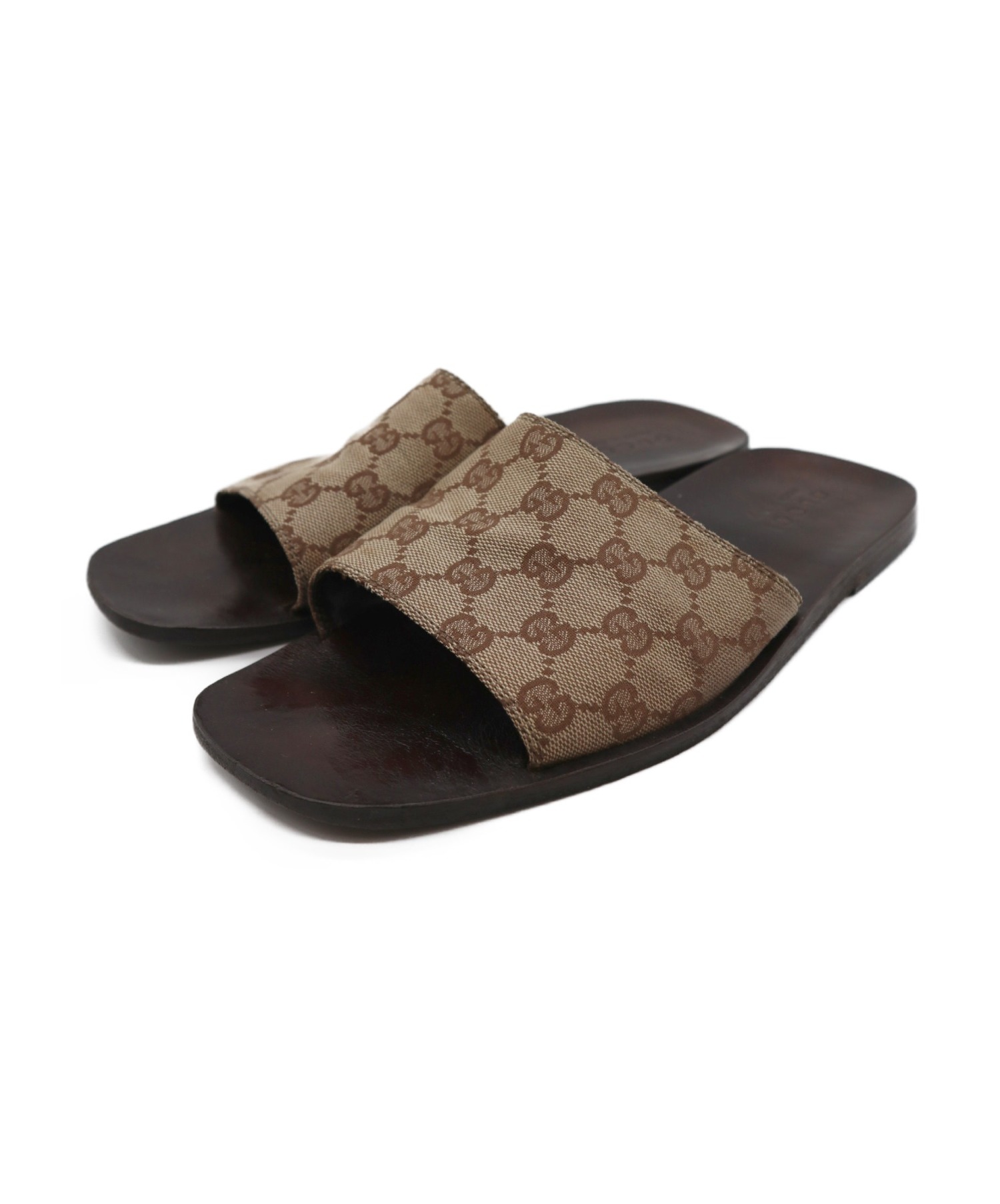 GUCCI　グッチ　ミュール　サンダル　ブラウン 中古・古着通販】GUCCI (グッチ) サンダル ブラウン サイズ:41 142110