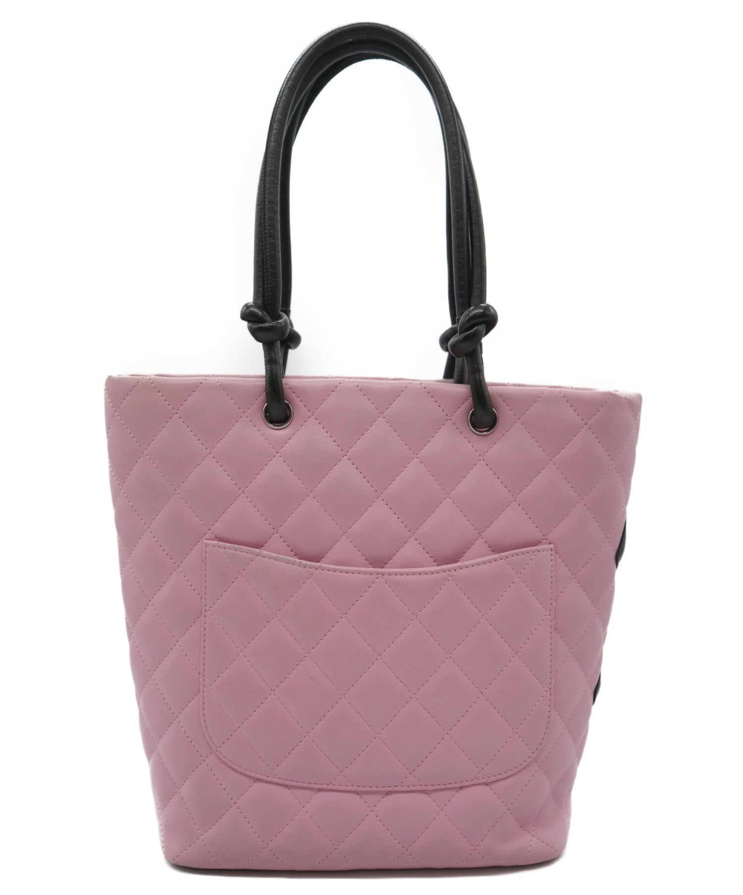 中古・古着通販】CHANEL (シャネル) トートバッグ ピンク×ブラック