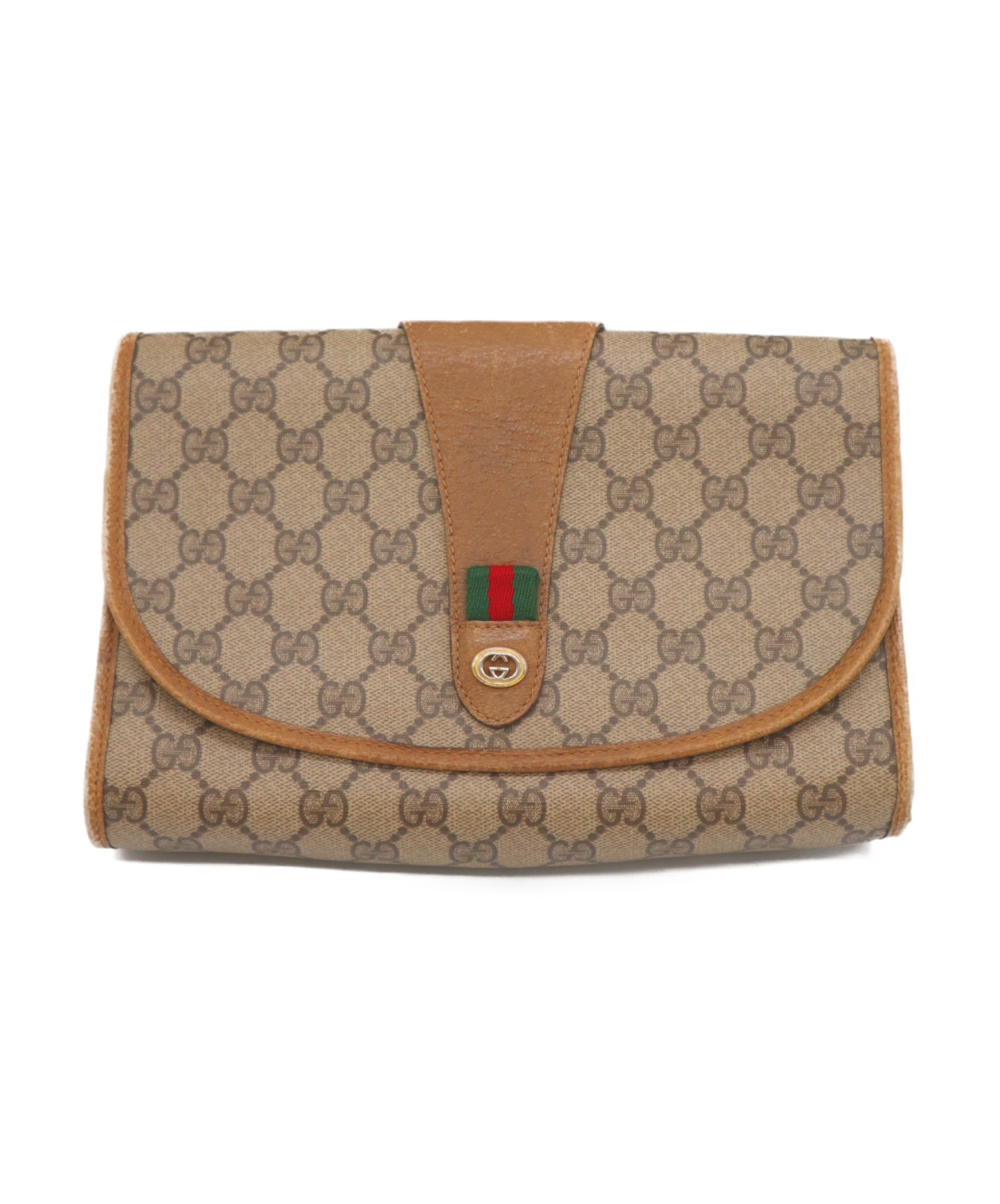 中古・古着通販】GUCCI (グッチ) シェリーラインクラッチバッグ OLD